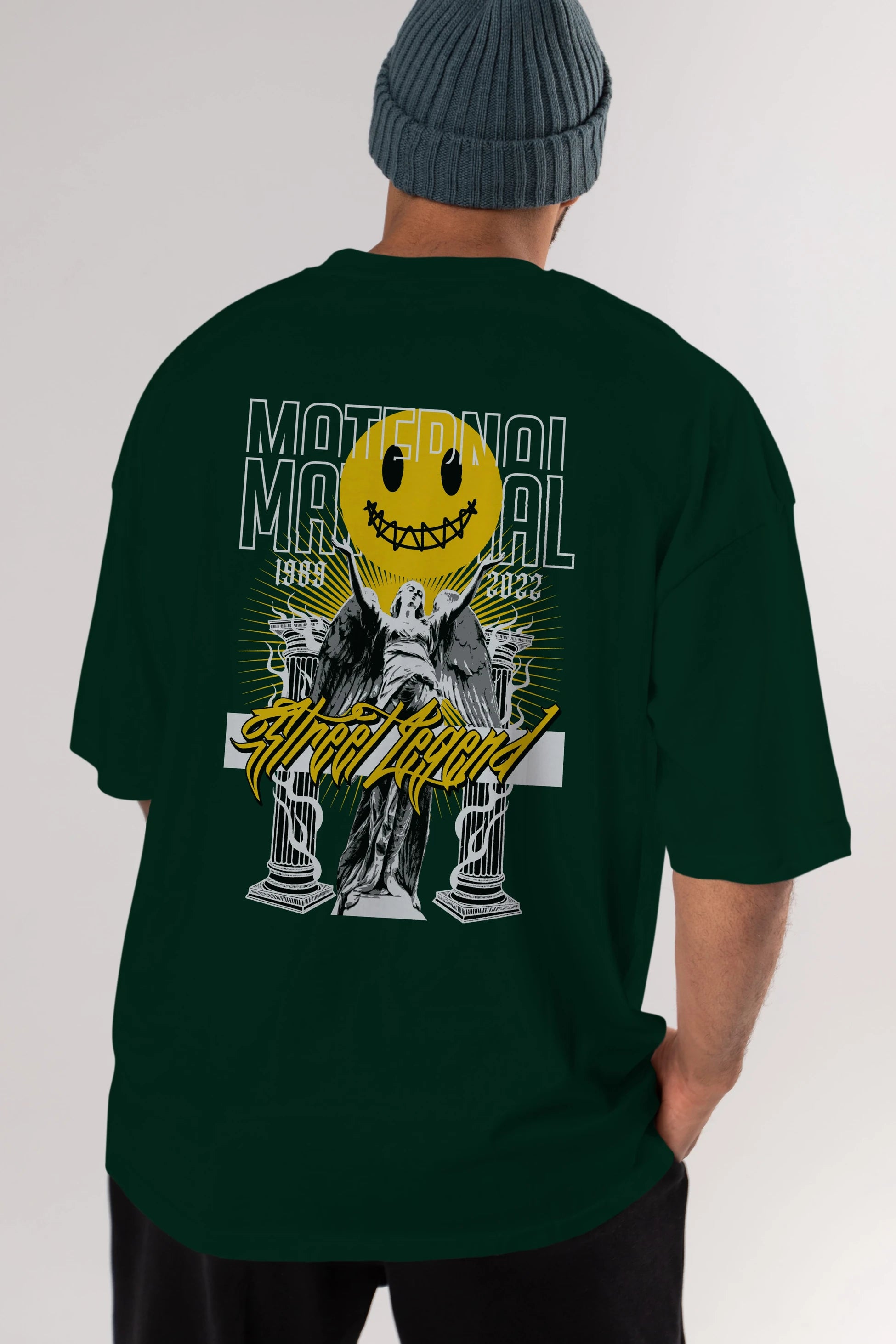 Maternal Street Legend Arka Baskılı Oversize t-shirt Erkek Kadın Unisex