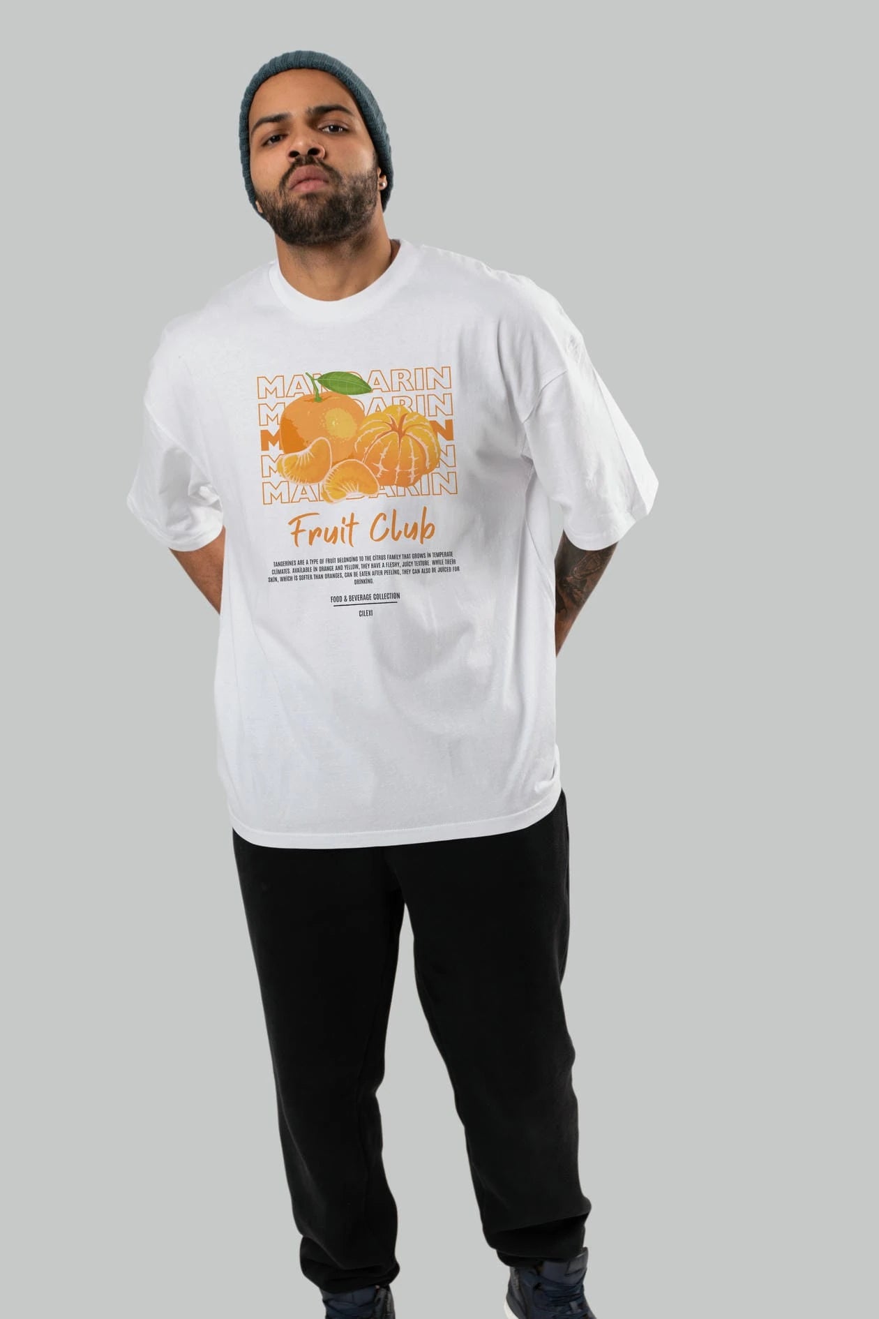 Mandarin Ön Baskılı Oversize t-shirt Erkek Kadın Pamuk Bisiklet Yaka tişort