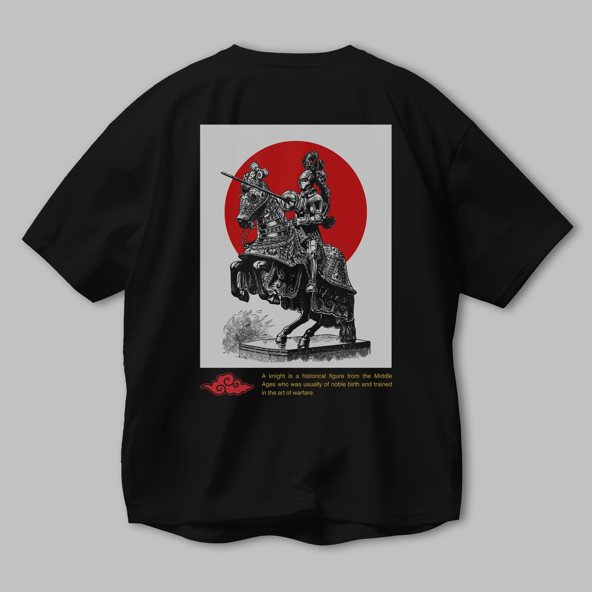 Japan Streetwear 2 Arka Baskılı Oversize t-shirt Erkek Kadın Unisex