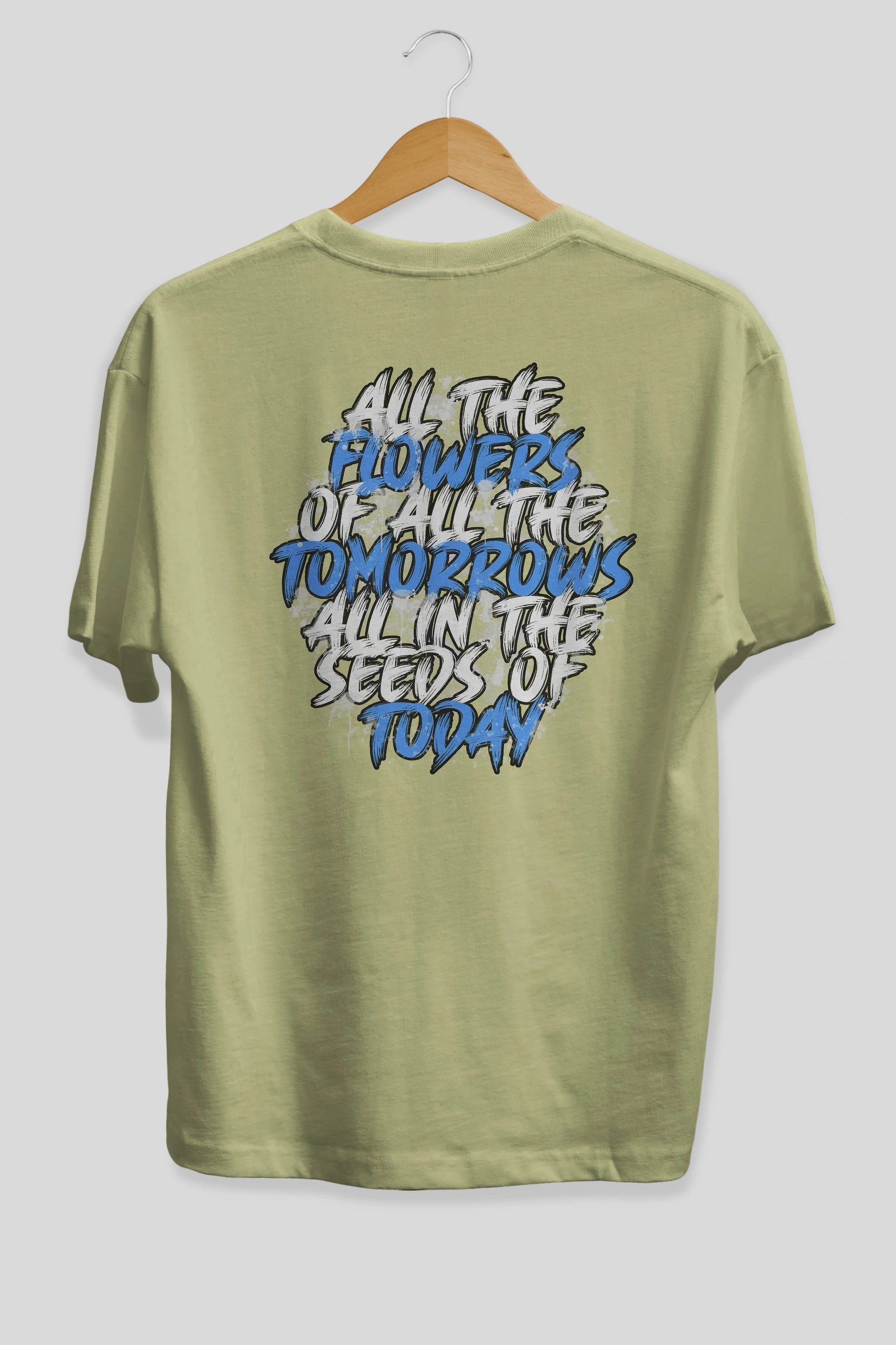 All The Flowers Arka Baskılı Oversize t-shirt Erkek Kadın Unisex