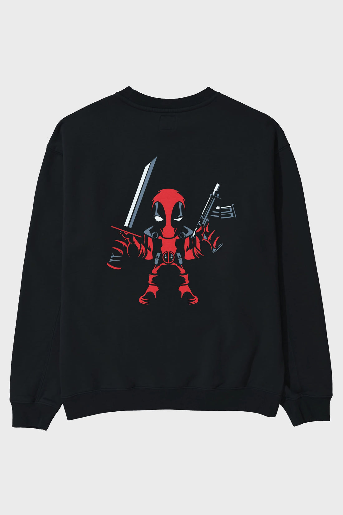 Deadpool (11) Arka Baskılı Oversize Sweatshirt Erkek Kadın Unisex