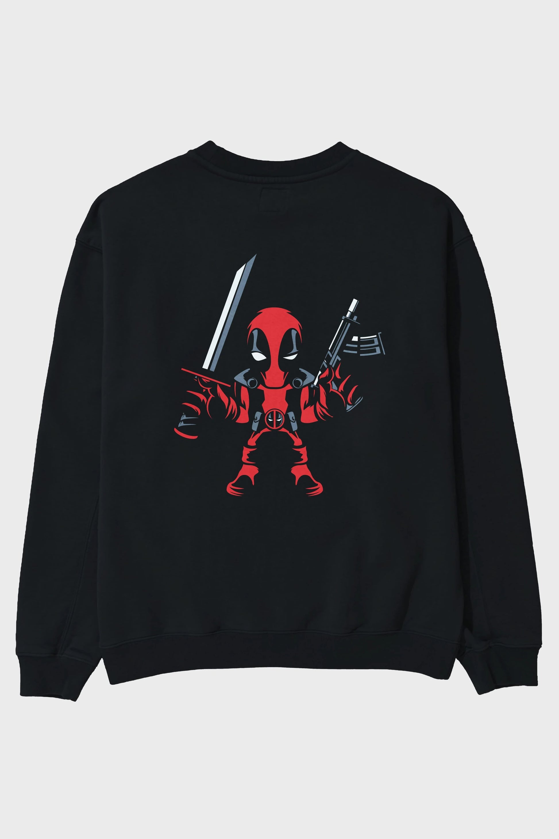 Deadpool (11) Arka Baskılı Oversize Sweatshirt Erkek Kadın Unisex