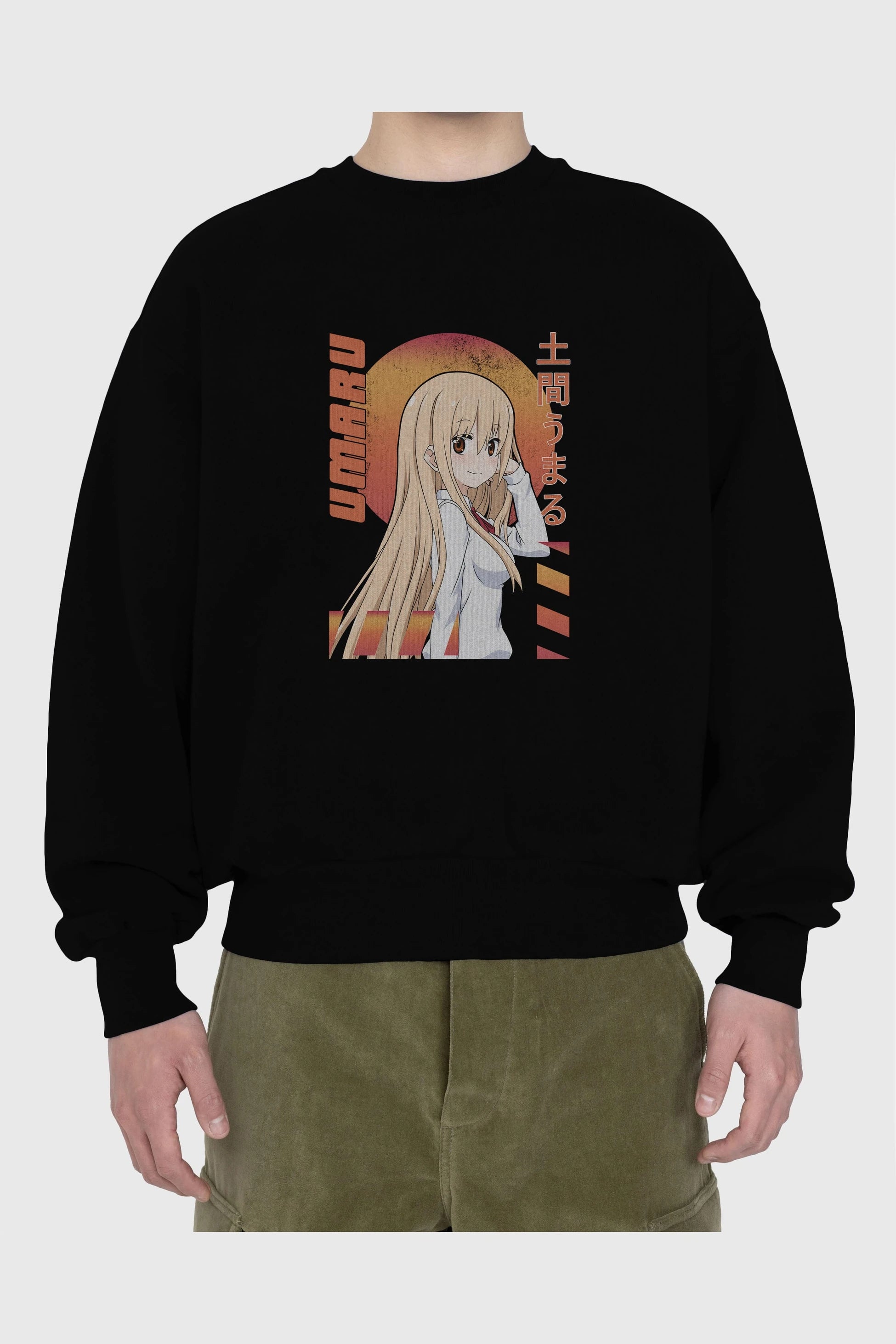 Umaru Doma 5 Anime Ön Baskılı Oversize Sweatshirt Erkek Kadın Unisex