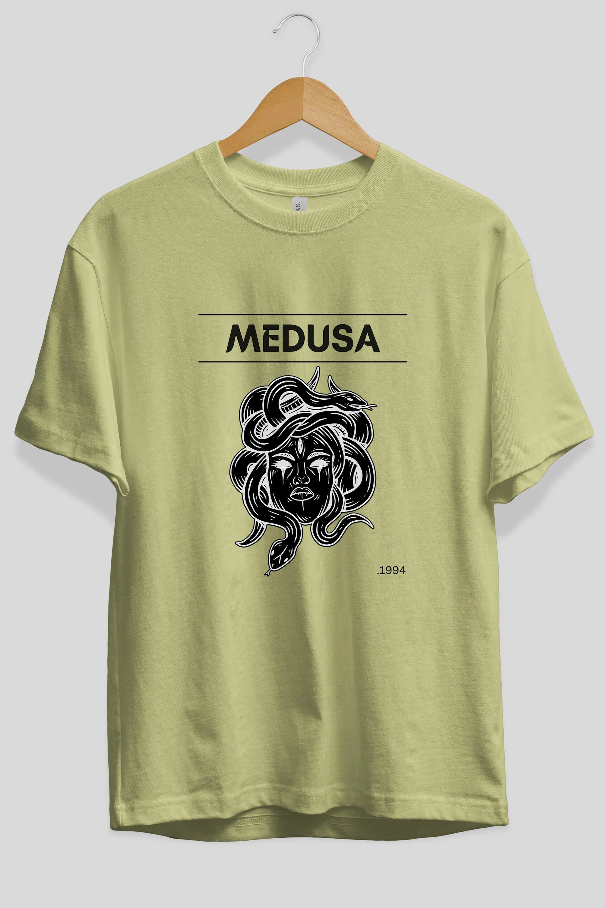 Medusa Ön Baskılı Oversize t-shirt Erkek Kadın Unisex