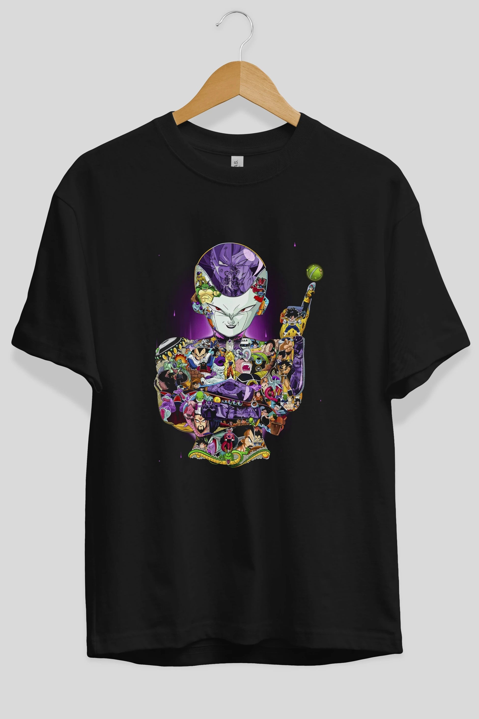 DRAGON BALL ART (4) Anime Ön Baskılı Oversize t-shirt %100 pamuk Erkek Kadın Unisex