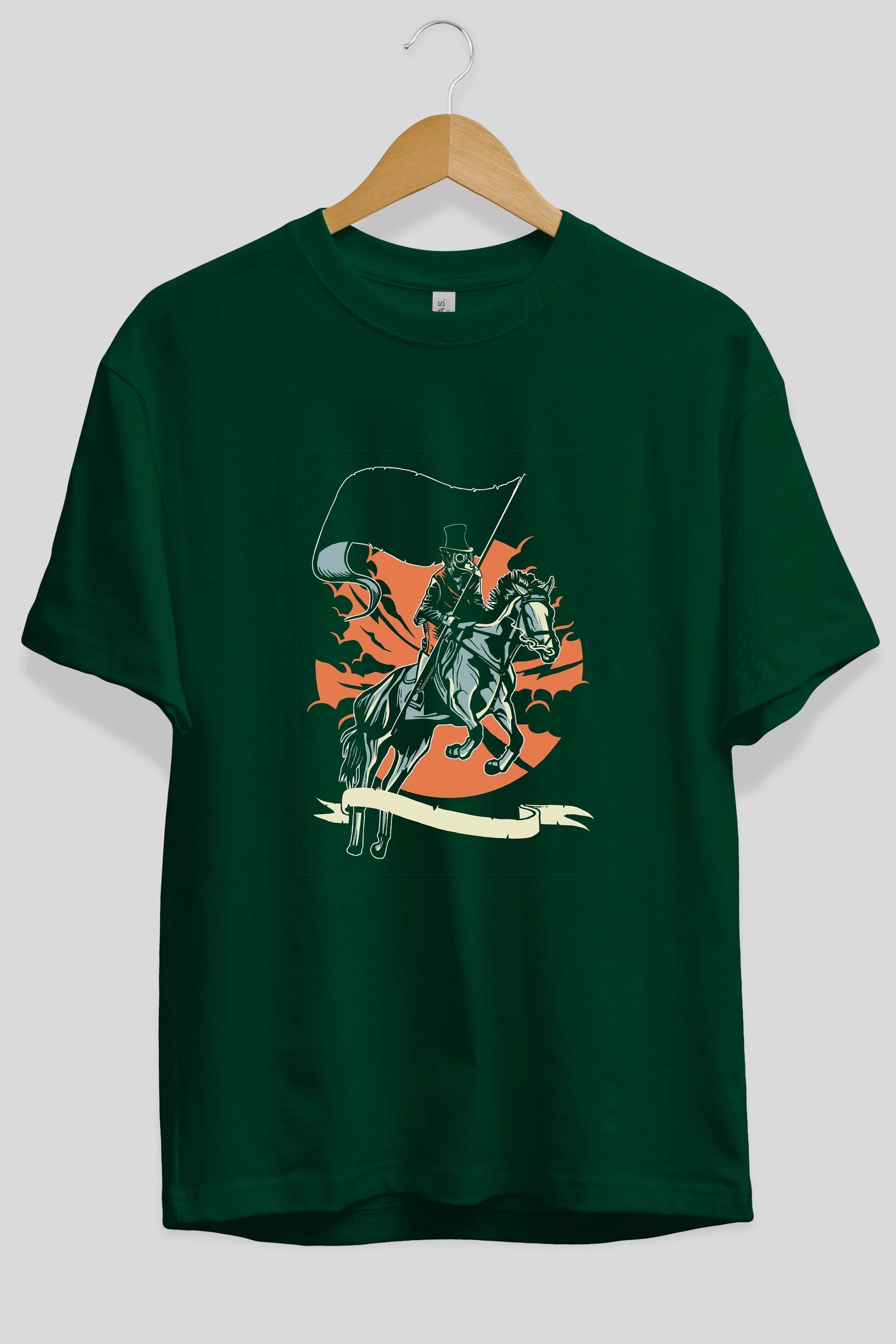 Plague Doctor Ön Baskılı Oversize t-shirt Erkek Kadın Unisex %100 Pamuk tişort
