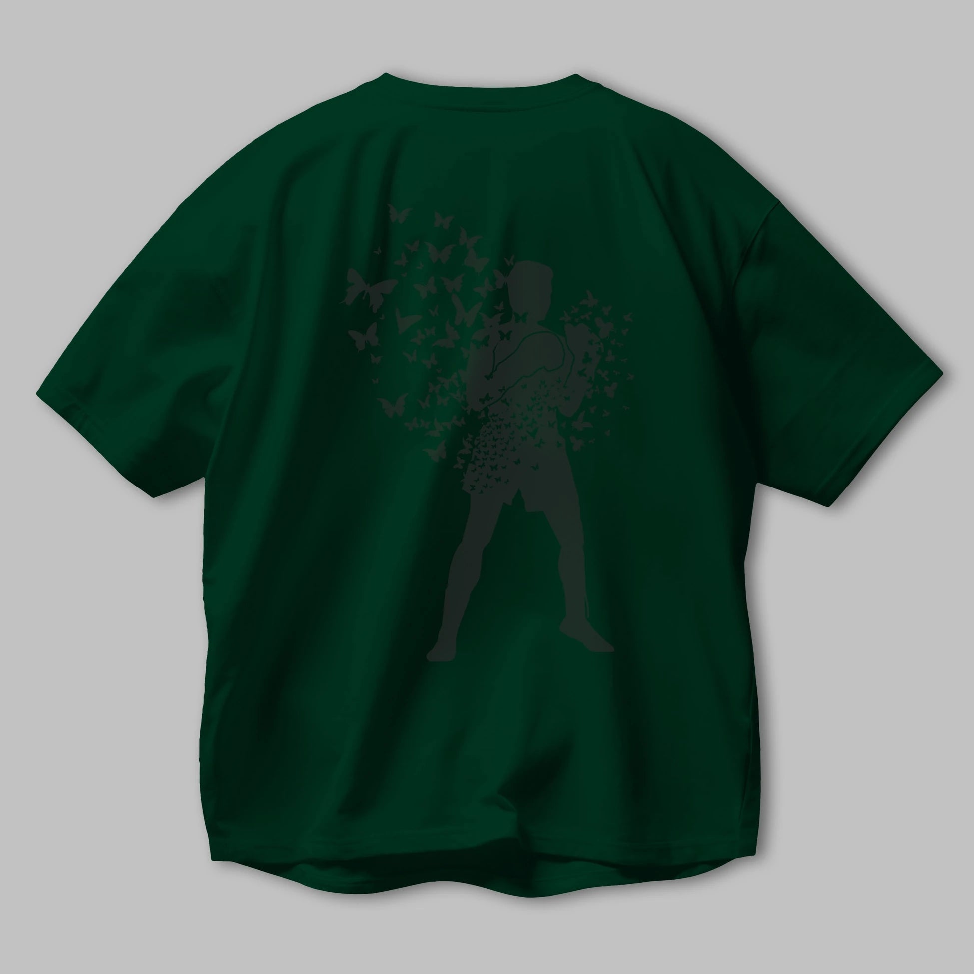 Float Like Butterfly Sting Like Bee Arka Baskılı Oversize t-shirt %100 pamuk Erkek Kadın Unisex