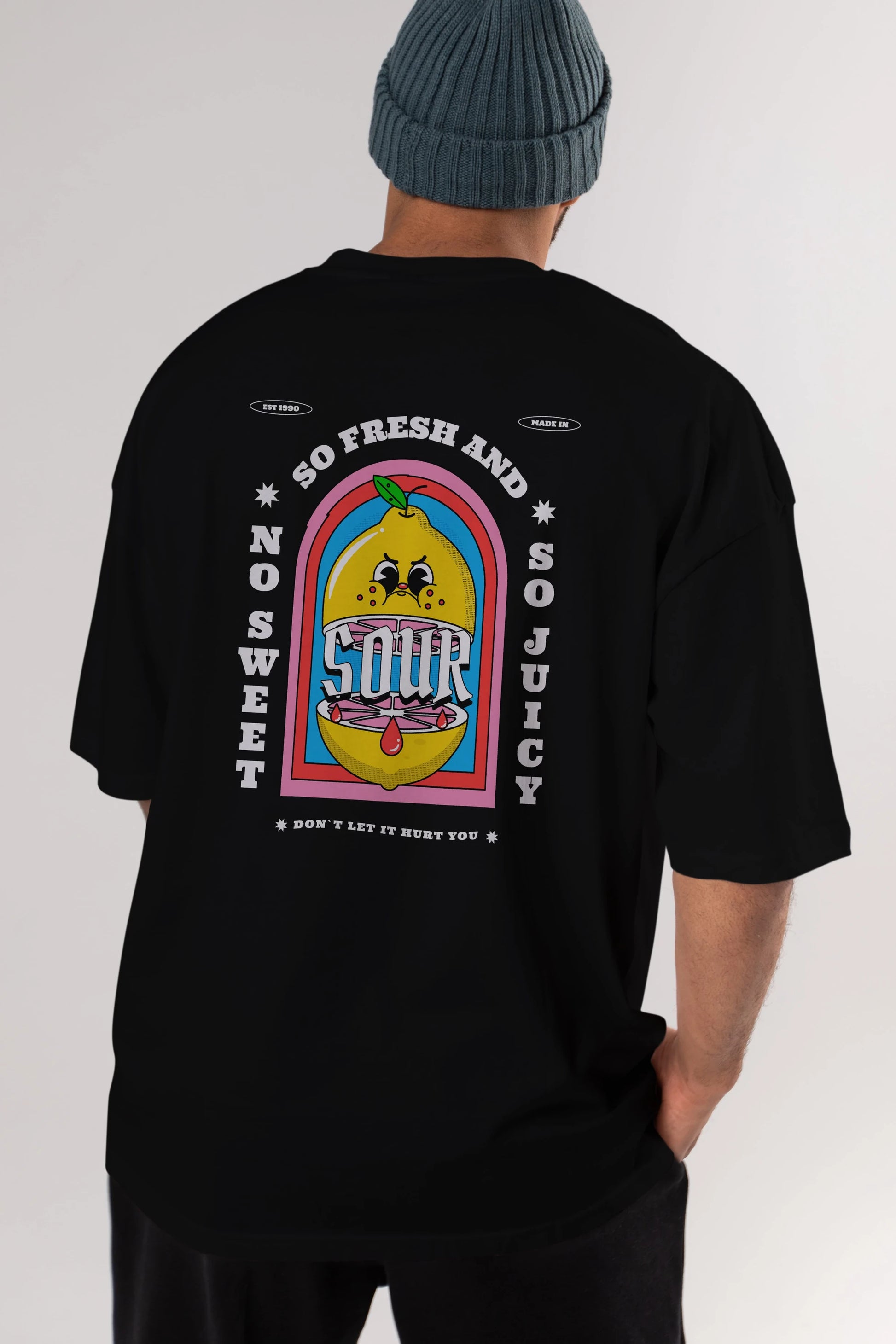 So Fresh And Sour Arka Baskılı Oversize t-shirt Erkek Kadın Unisex