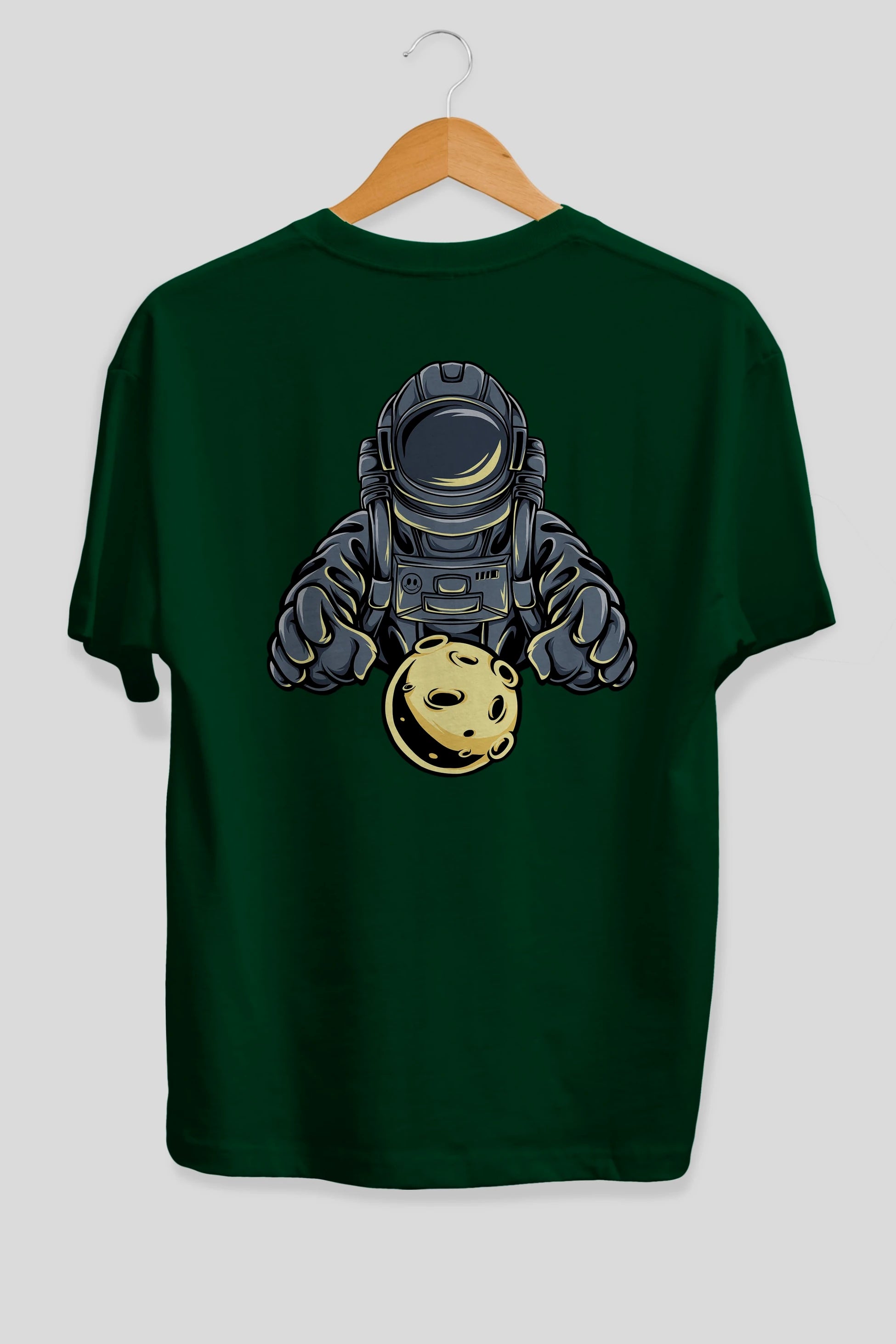 Astromoon tshirt Arka Baskılı Oversize t-shirt Erkek Kadın Unisex