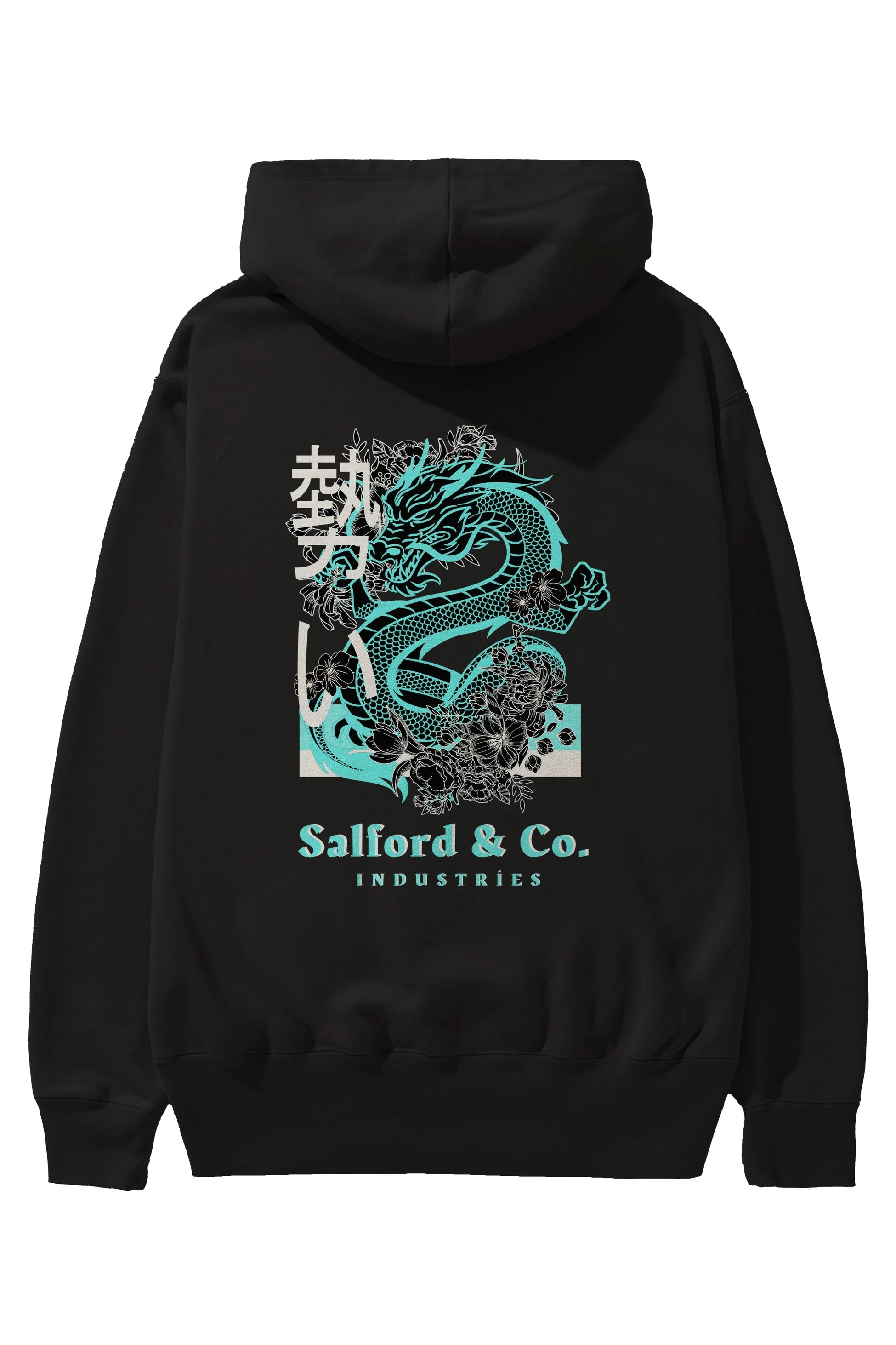 Dragon Arka Baskılı Oversize Hoodie Kapüşonlu Sweatshirt Erkek Kadın Unisex