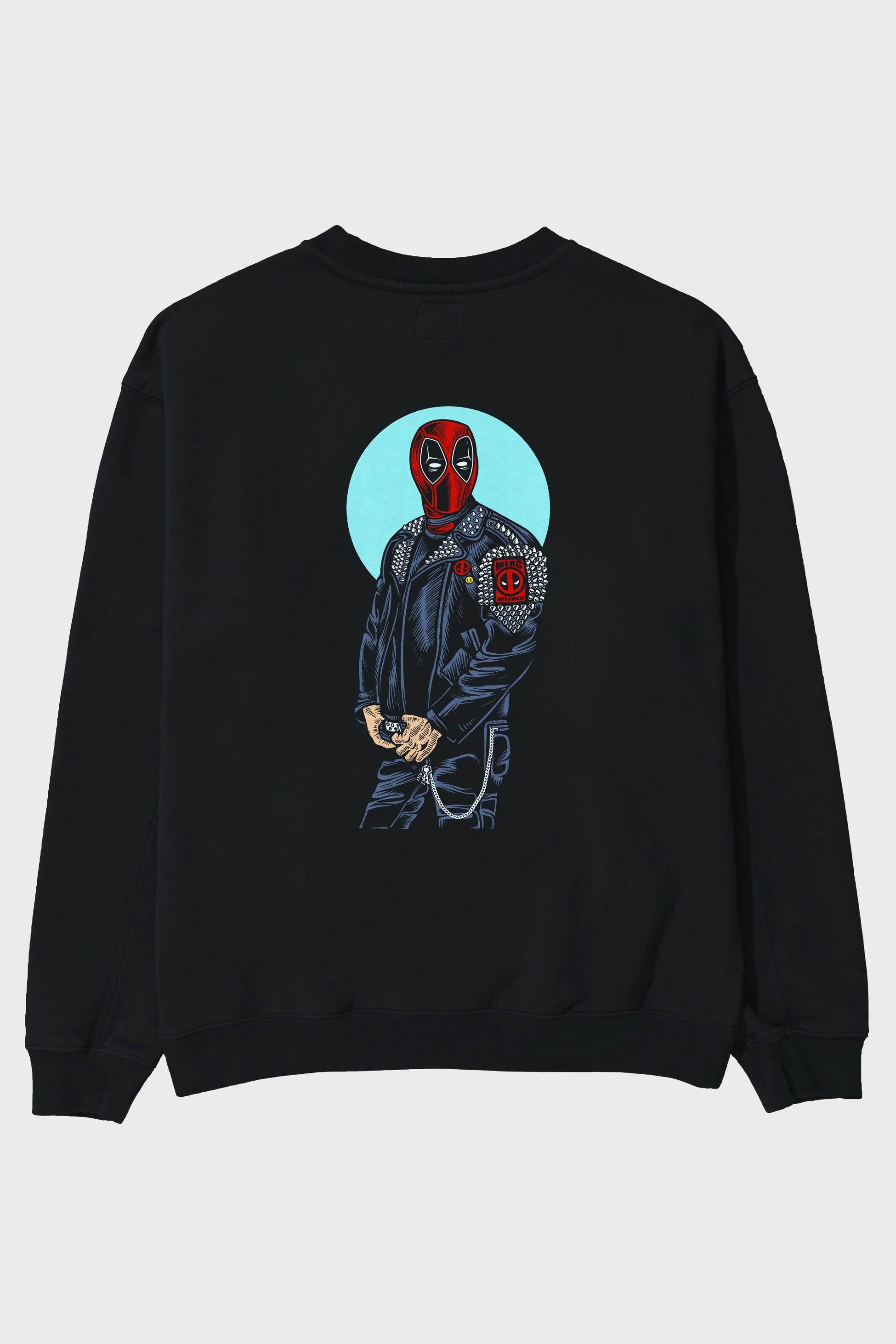 Rebeliion Mercenary Arka Baskılı Oversize Sweatshirt Erkek Kadın Unisex