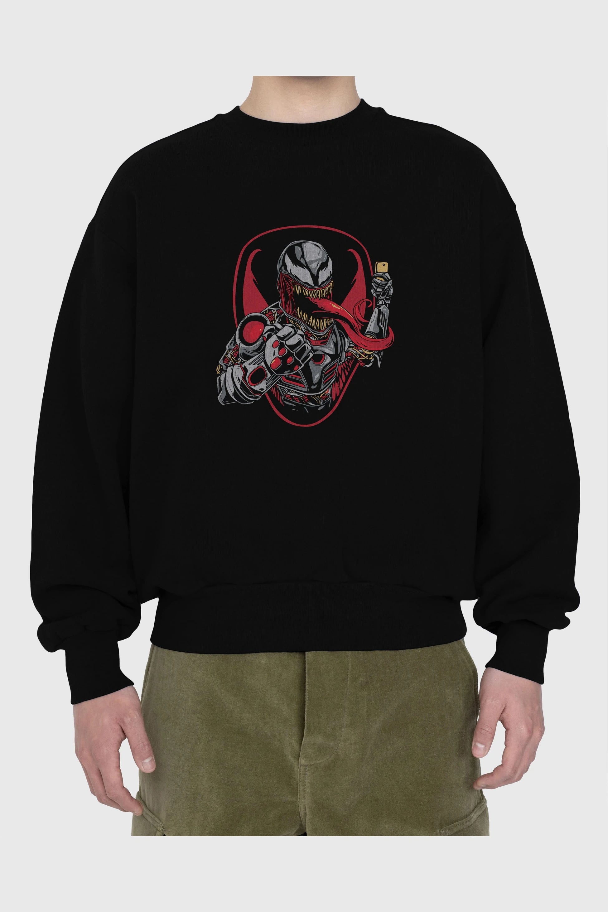 Venom (17) Ön Baskılı Oversize Sweatshirt Erkek Kadın Unisex
