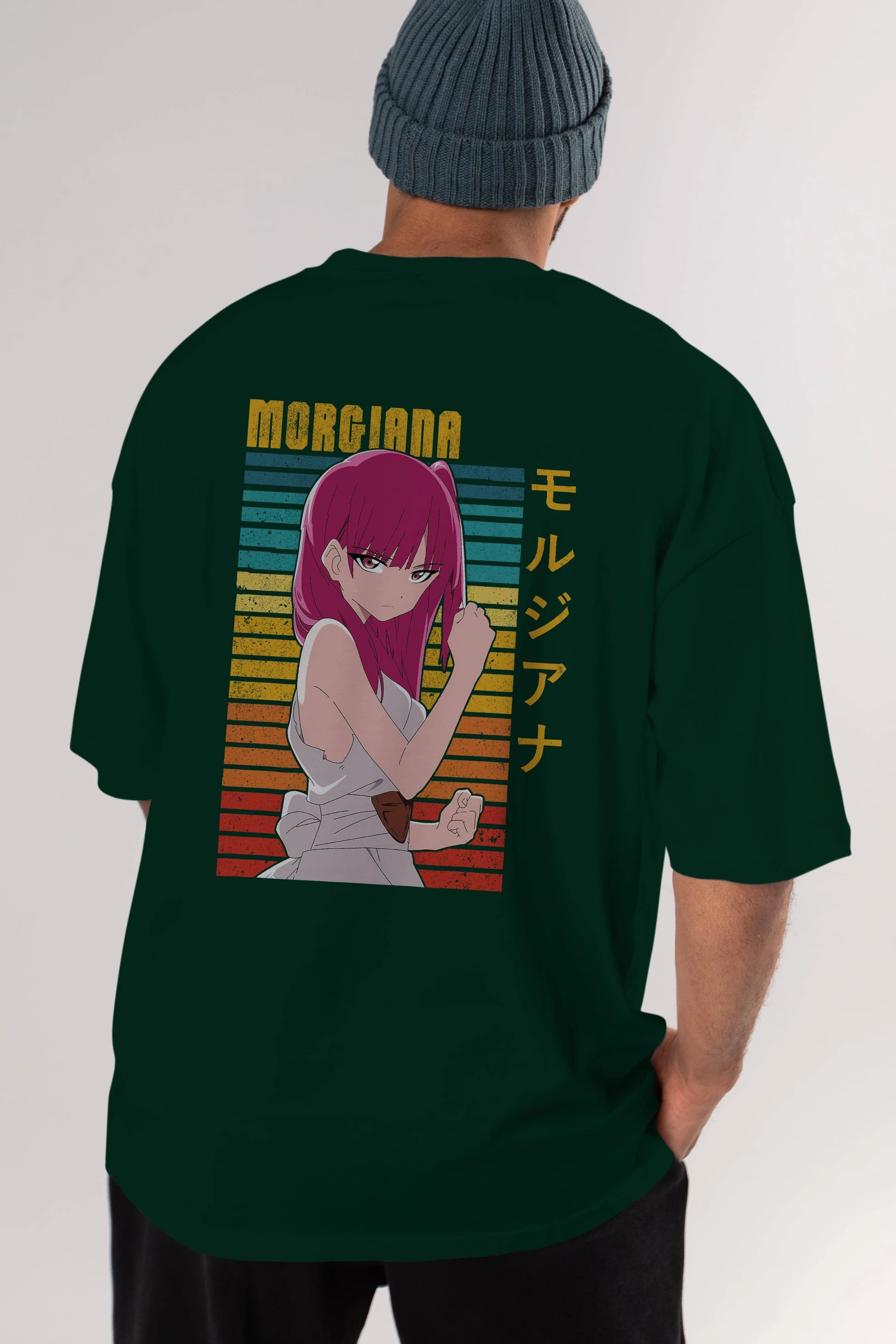 Morgiana 3 Anime Arka Baskılı Oversize t-shirt Erkek Kadın Unisex