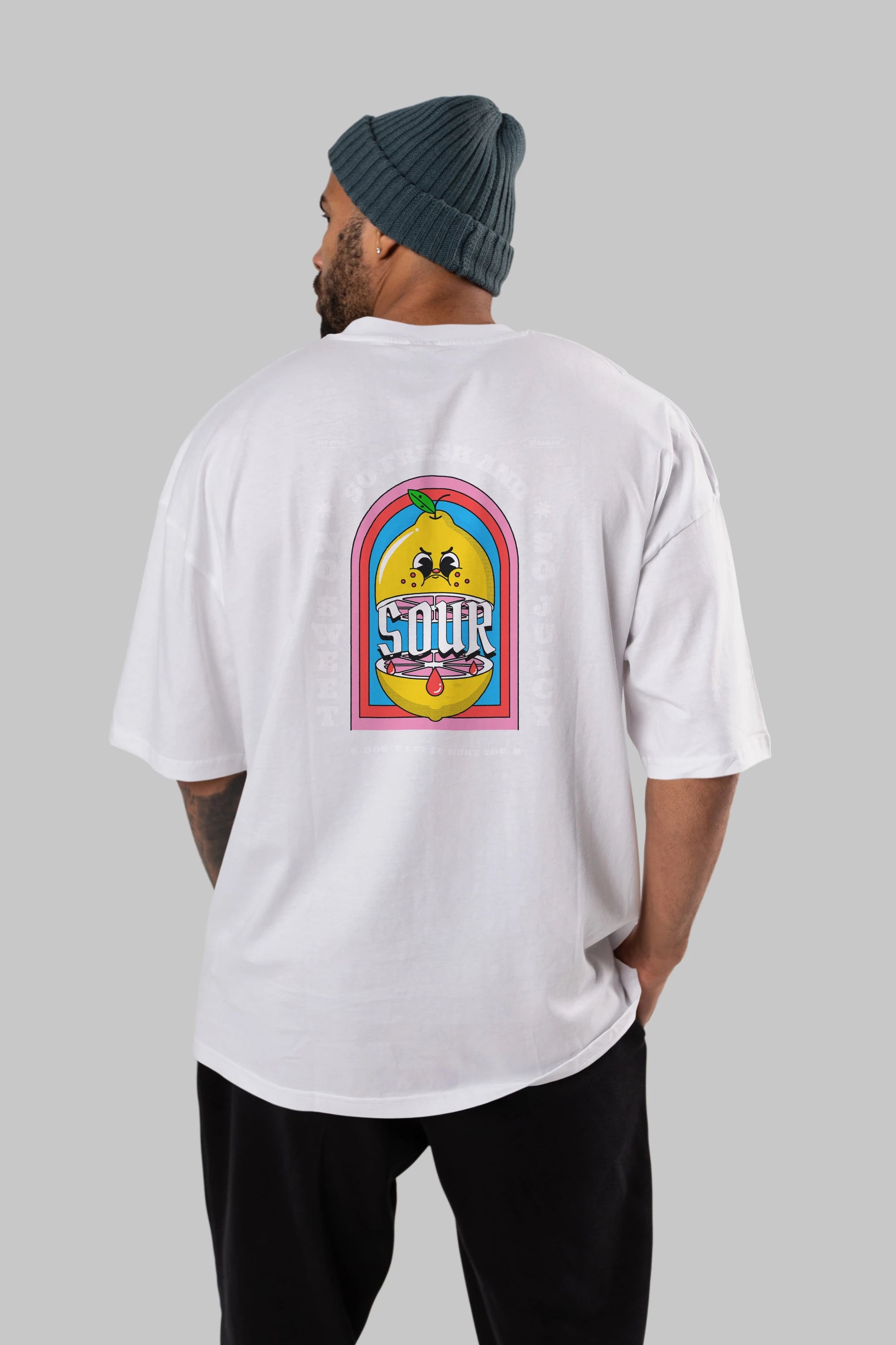 So Fresh And Sour Arka Baskılı Oversize t-shirt Erkek Kadın Unisex