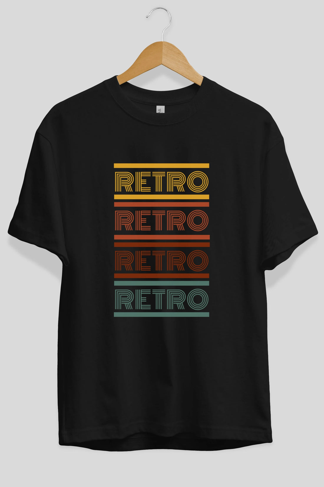 Retro Yazılı Ön Baskılı Oversize t-shirt Erkek Kadın Unisex