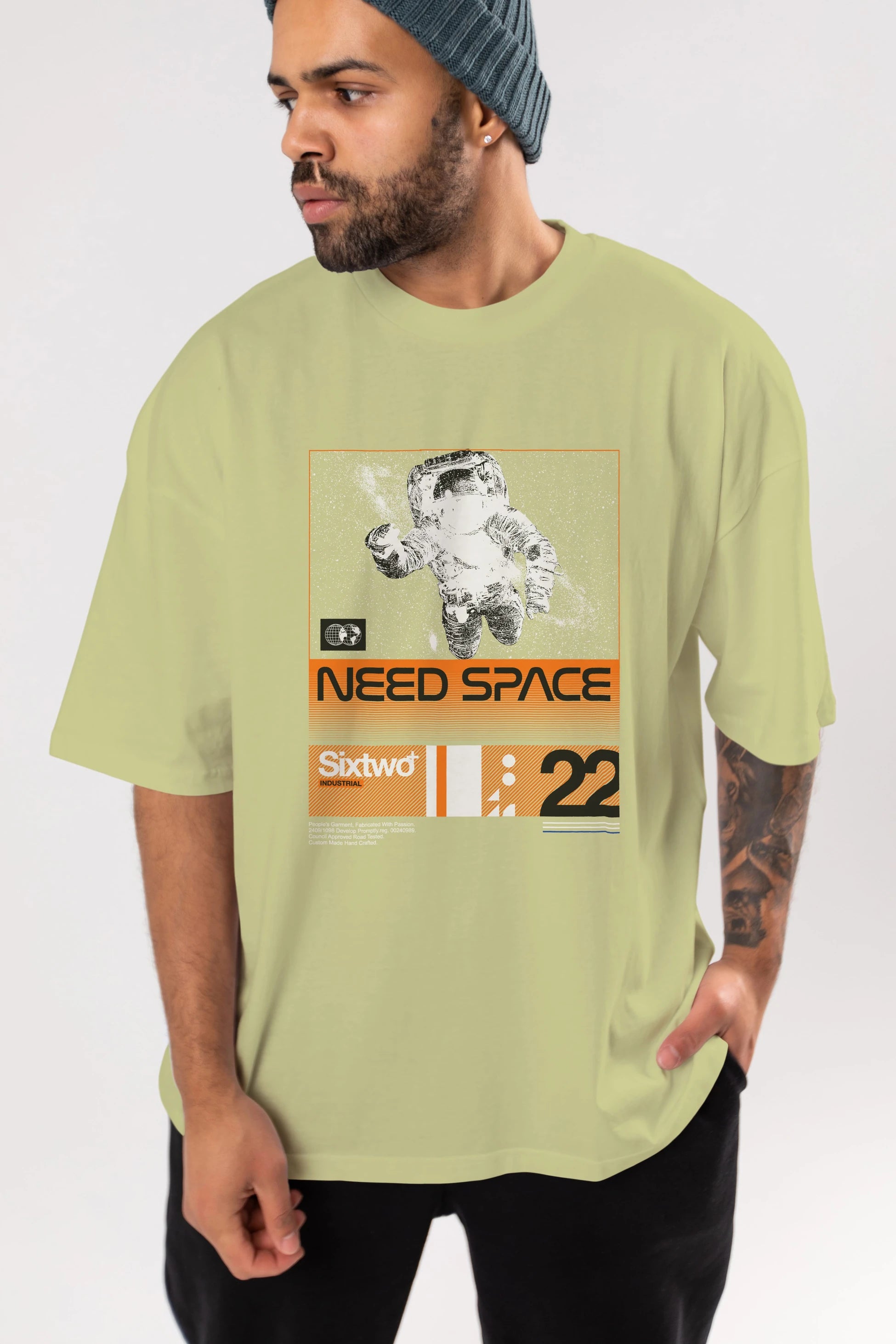 Need Space Ön Baskılı Oversize t-shirt Erkek Kadın Unisex
