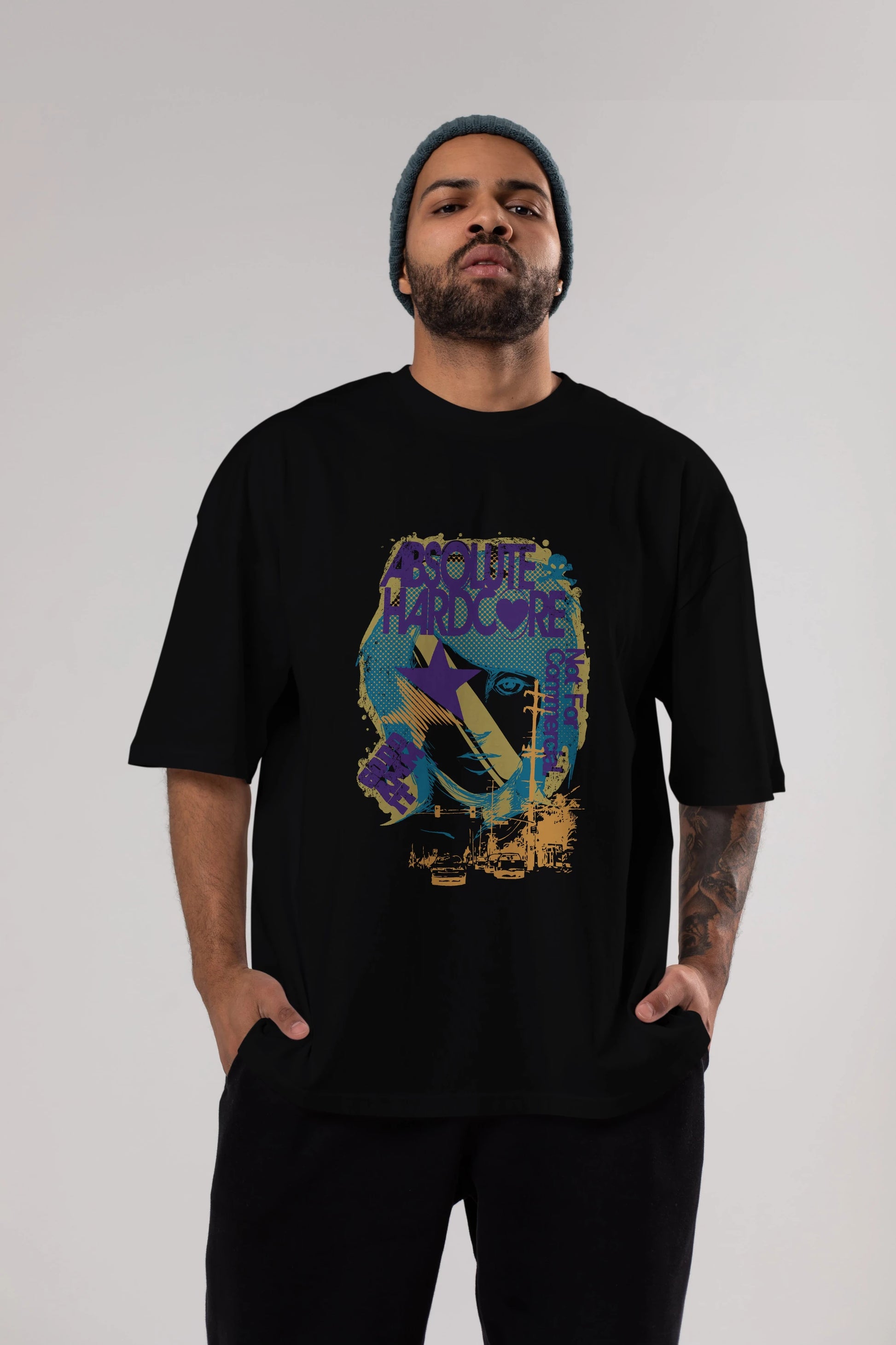 Absolute Hardcore Ön Baskılı Oversize t-shirt Erkek Kadın Unisex