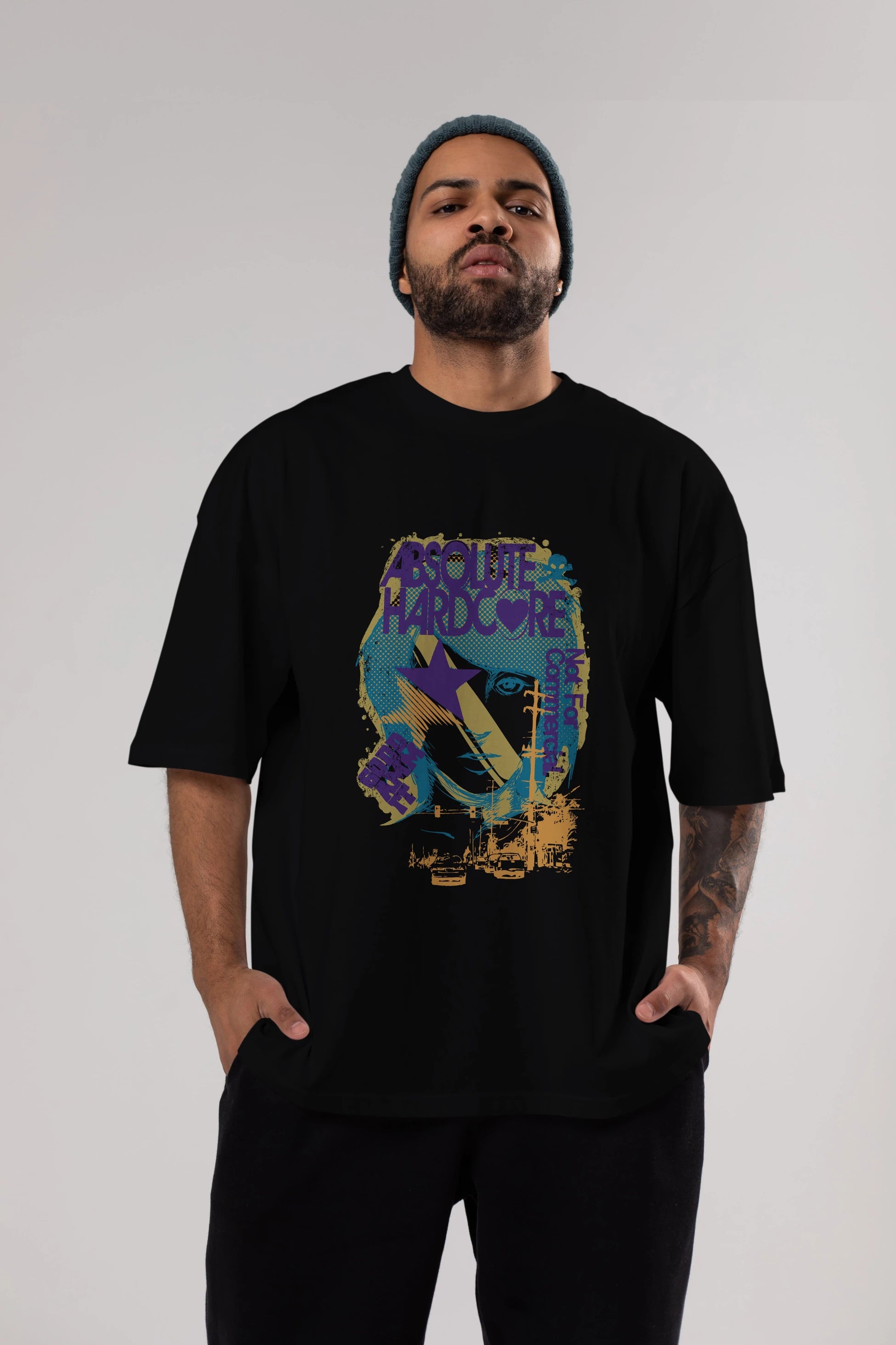 Absolute Hardcore Ön Baskılı Oversize t-shirt Erkek Kadın Unisex