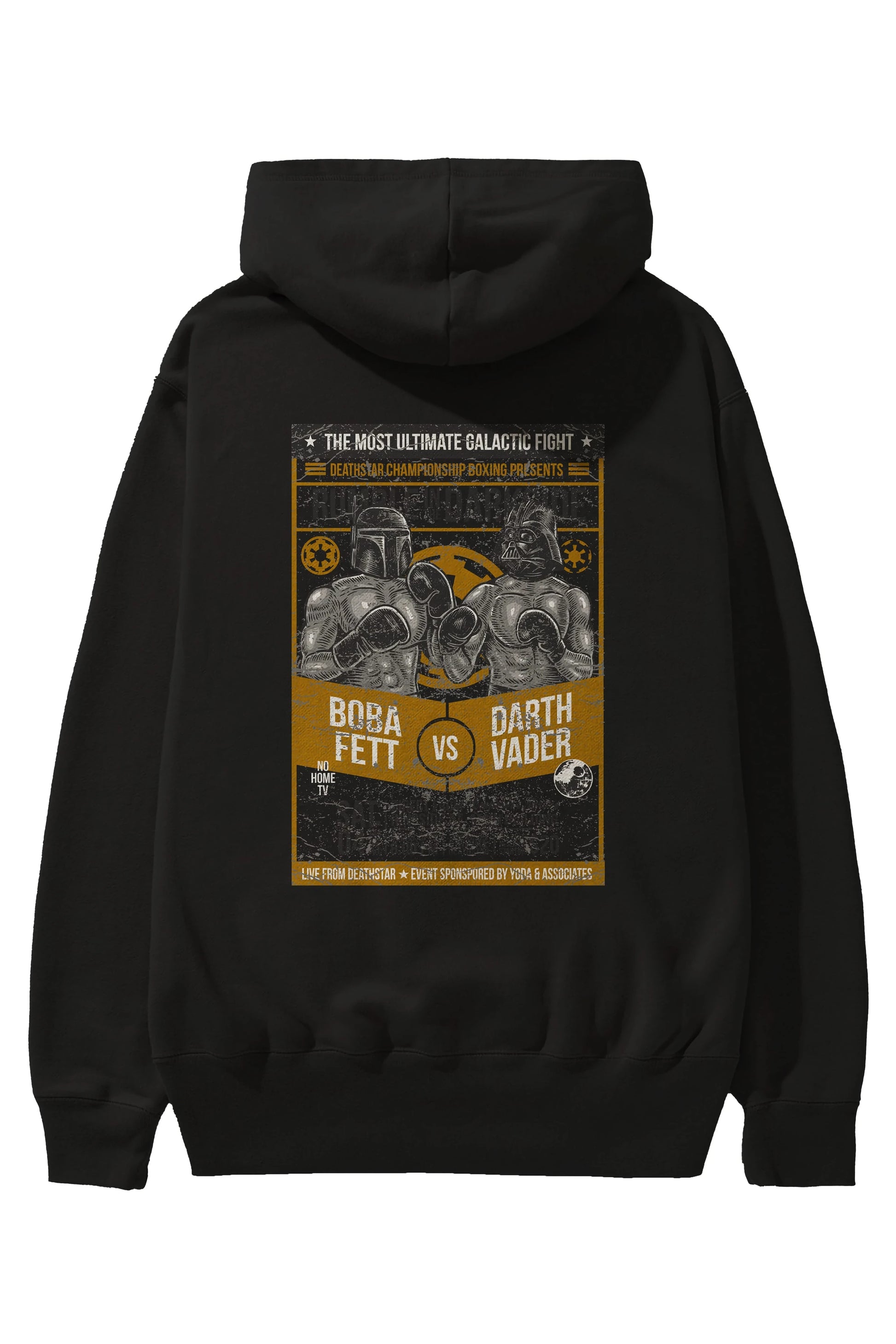 Rumble In The Darkside Arka Baskılı Hoodie Oversize Kapüşonlu Sweatshirt Erkek Kadın Unisex