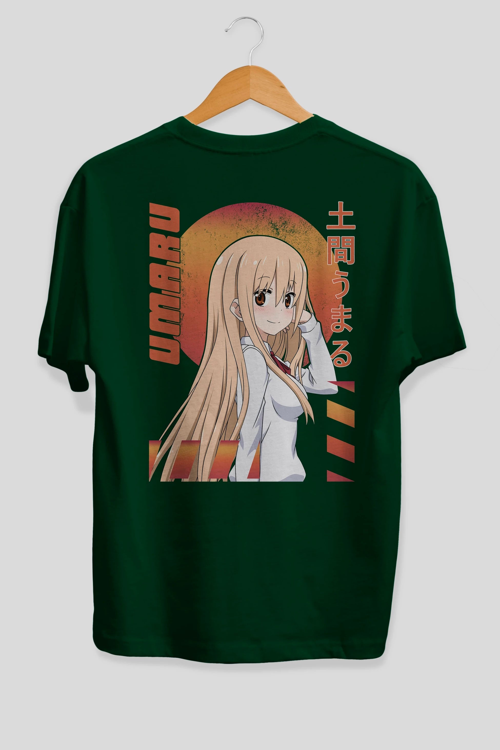 Umaru Doma 5 Anime Arka Baskılı Oversize t-shirt Erkek Kadın Unisex