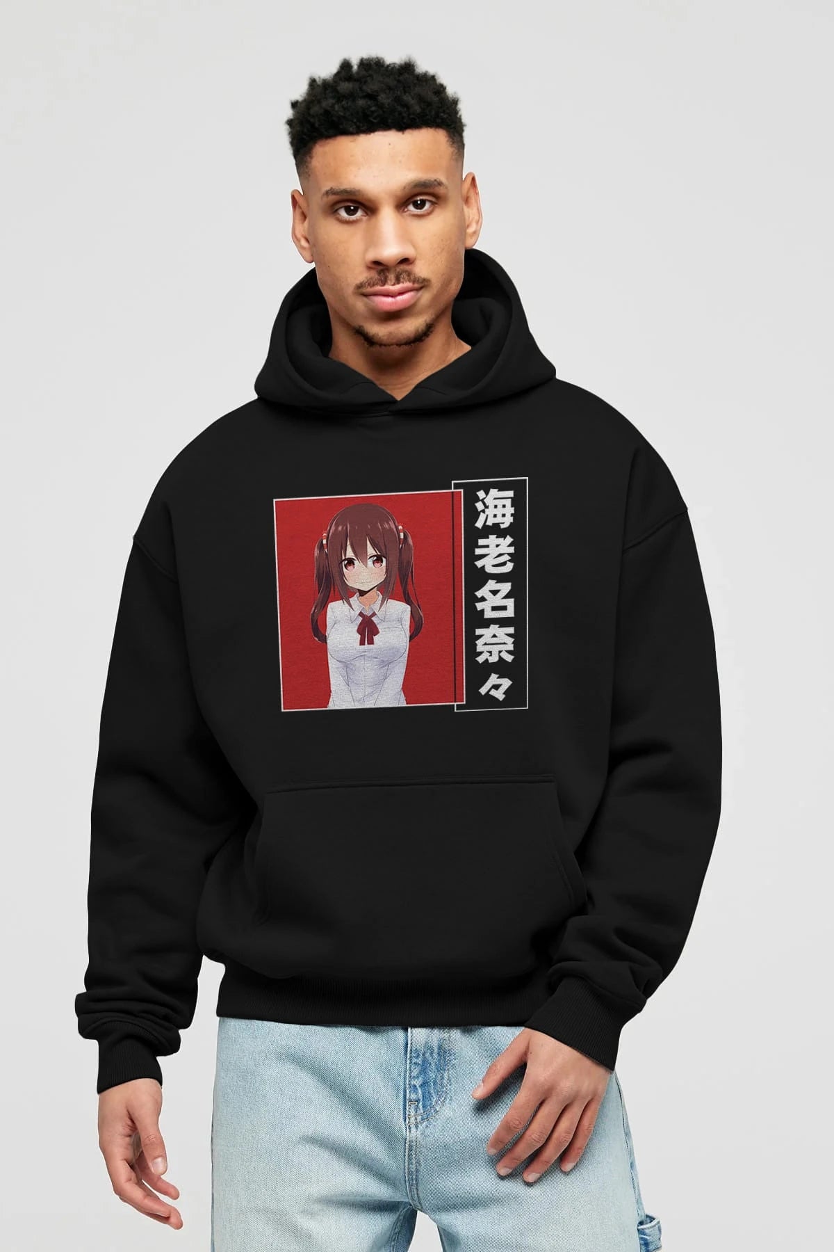 Nana Ebina 1 Anime Ön Baskılı Hoodie Oversize Kapüşonlu Sweatshirt Erkek Kadın Unisex