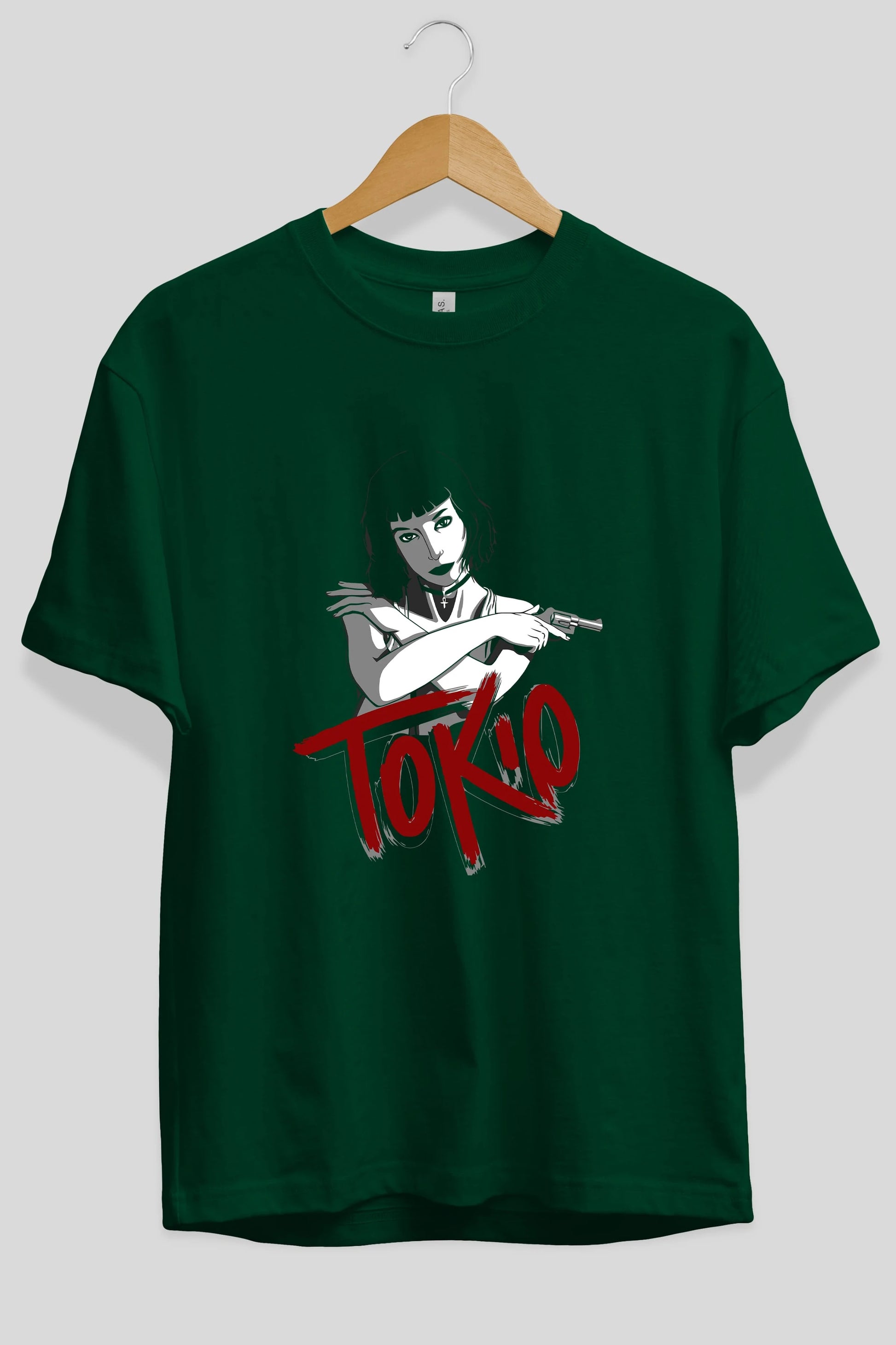 La Casa De Papel (10) Ön Baskılı Oversize t-shirt Erkek Kadın Unisex %100 Pamuk Bisiklet Yaka tişort