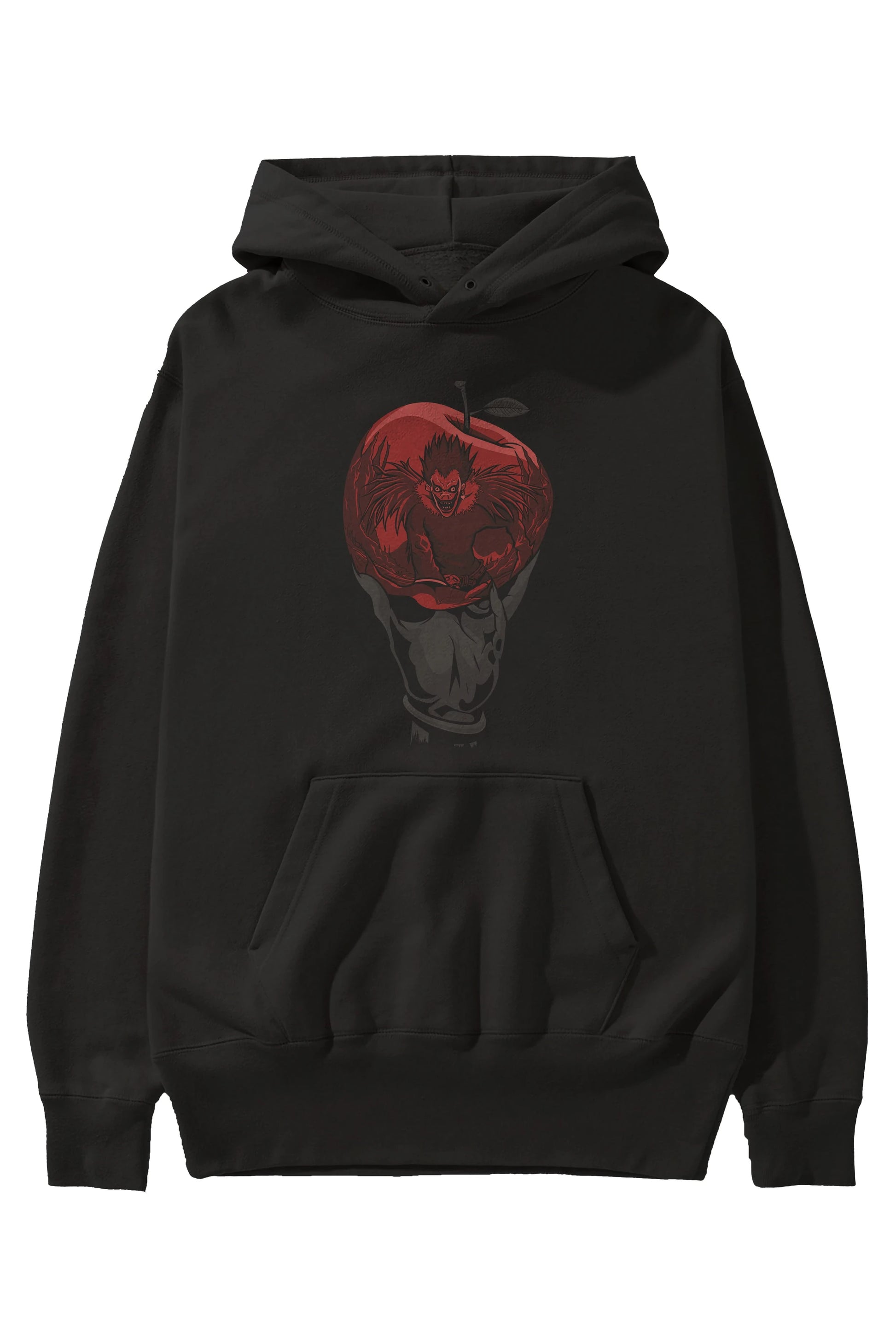 DEATH NOTE -RYUK Anime Ön Baskılı Hoodie Oversize Kapüşonlu Sweatshirt Erkek Kadın Unisex