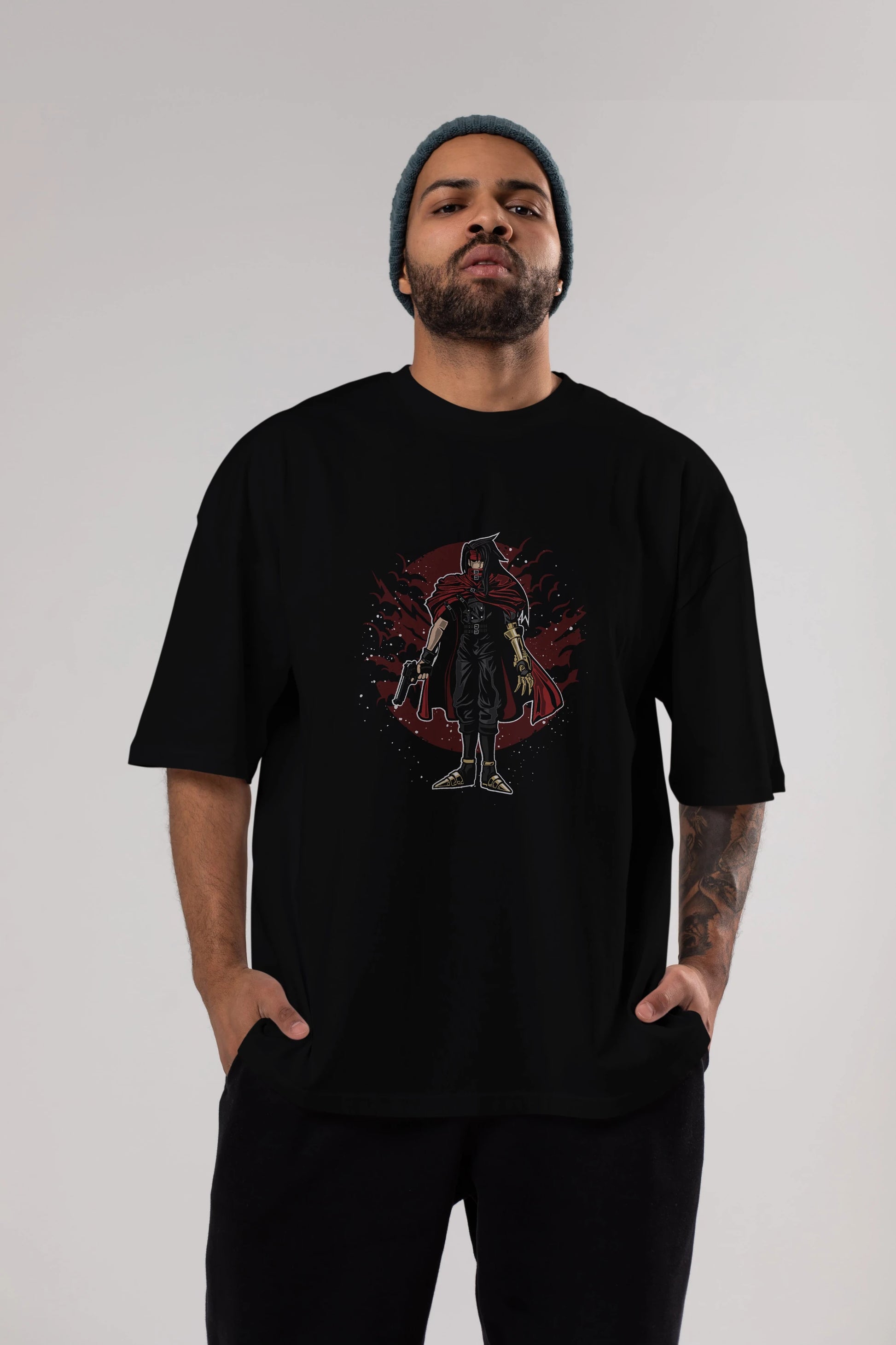 FINAL FANTASY Ön Baskılı Oversize t-shirt Erkek Kadın Unisex %100 Pamuk tişort