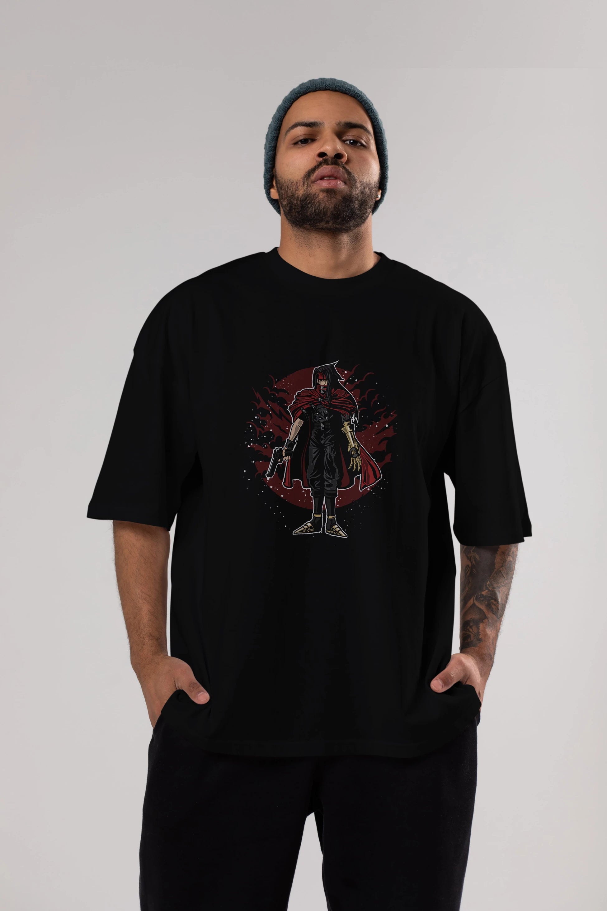 FINAL FANTASY Ön Baskılı Oversize t-shirt Erkek Kadın Unisex %100 Pamuk tişort