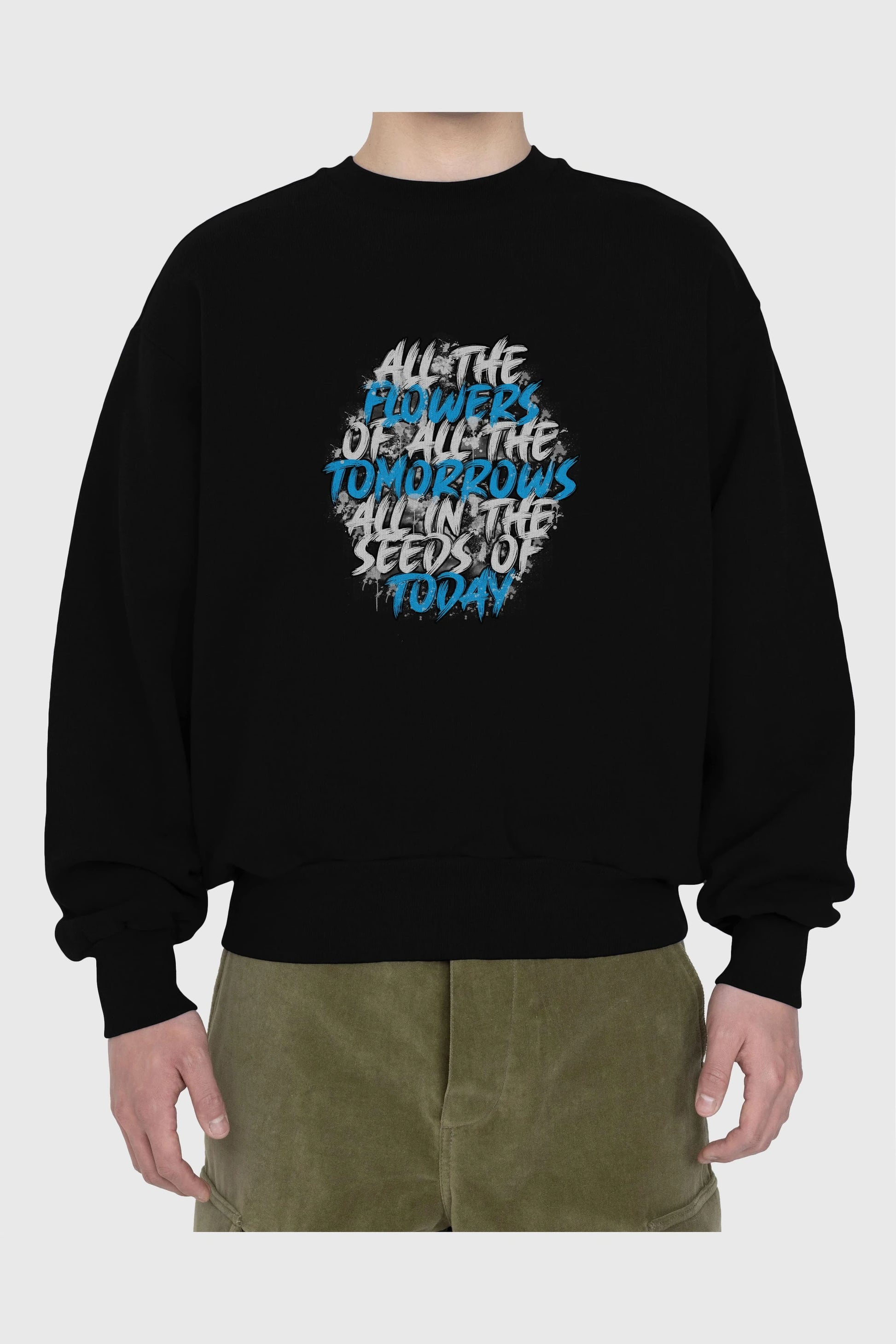 All The Flowers Of All The Tomorrows Ön Baskılı Oversize Sweatshirt Erkek Kadın Unisex