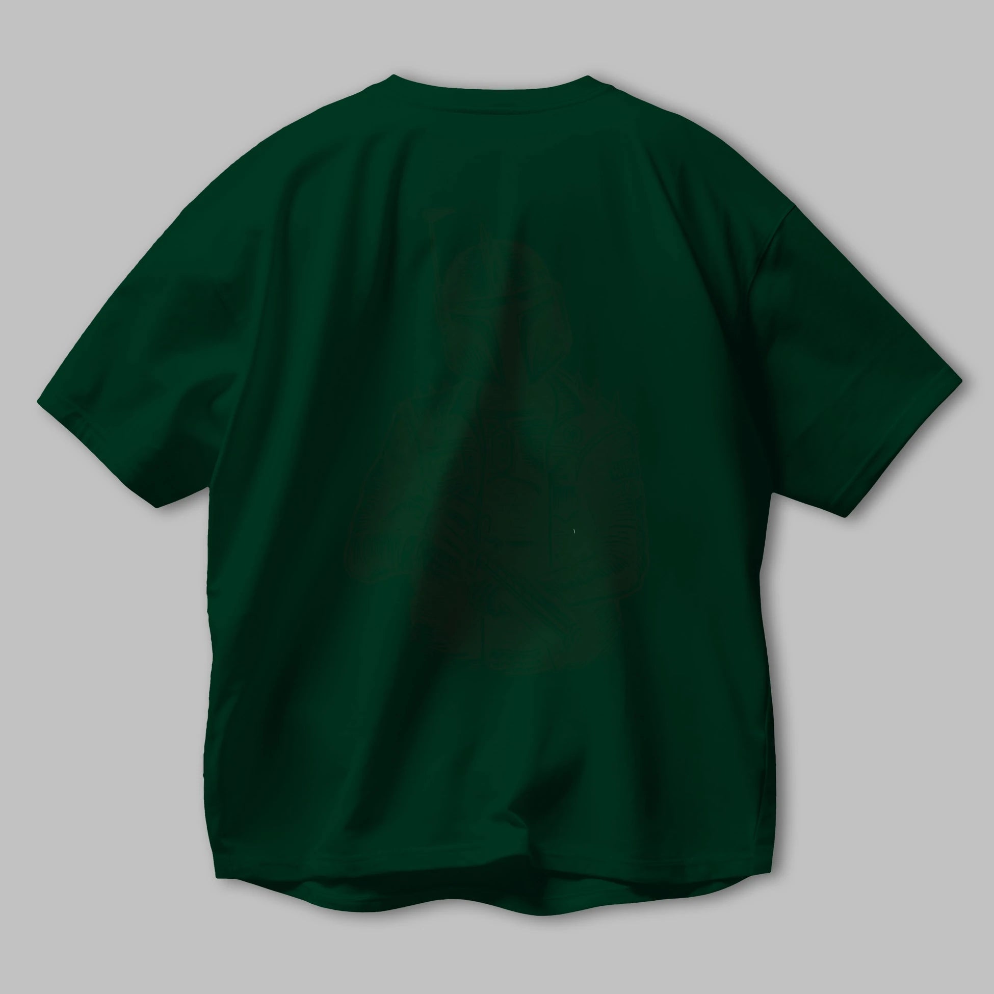 Boba Punk Arka Baskılı Oversize t-shirt Erkek Kadın Unisex %100 Pamuk