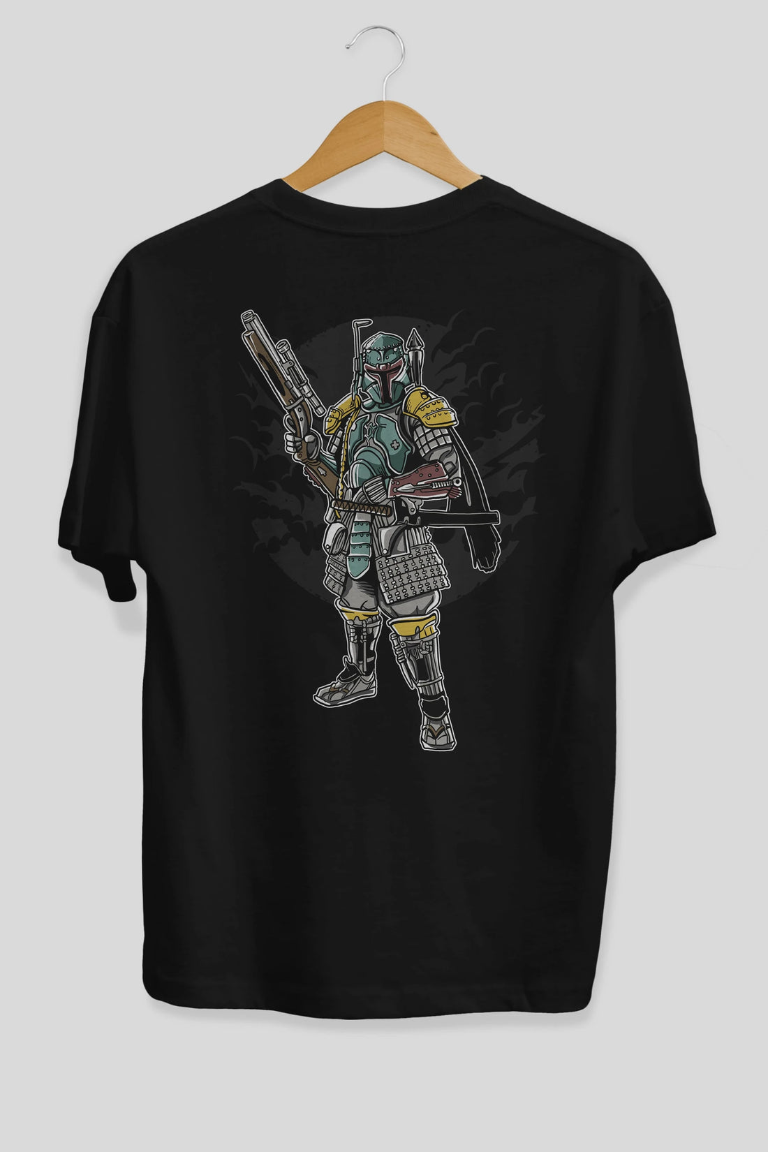 Ronin Hunter Arka Baskılı Oversize t-shirt Erkek Kadın Unisex %100 Pamuk