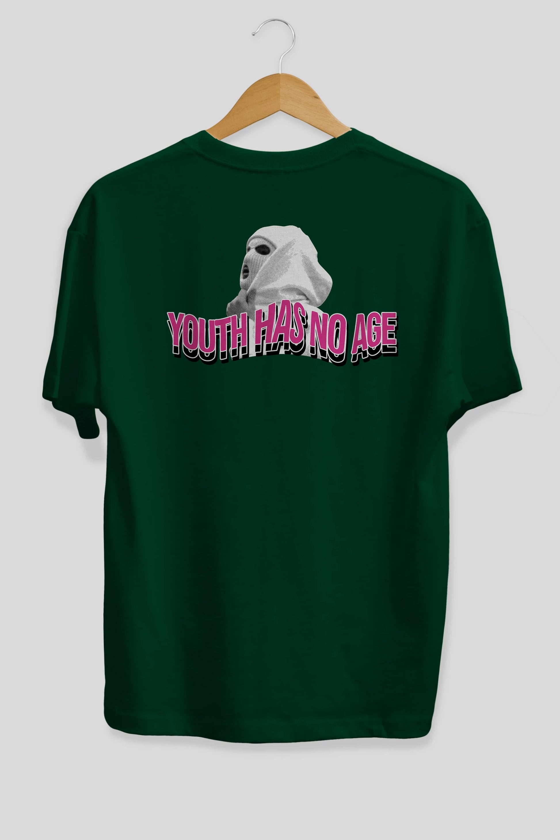 Youth Has No Age Arka Baskılı Oversize t-shirt Erkek Kadın Unisex