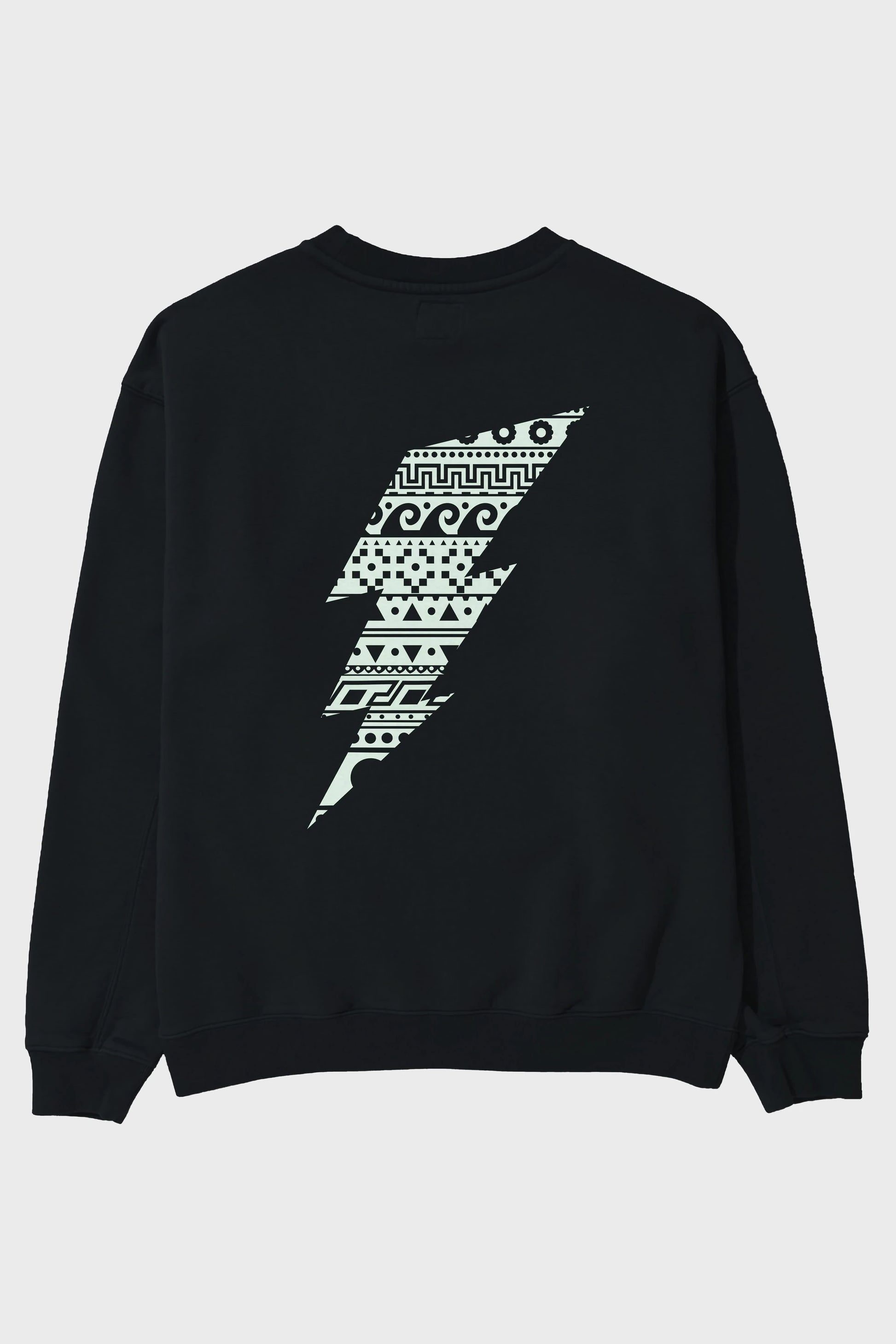 Thunderbolt Arka Baskılı Oversize Sweatshirt Erkek Kadın Unisex