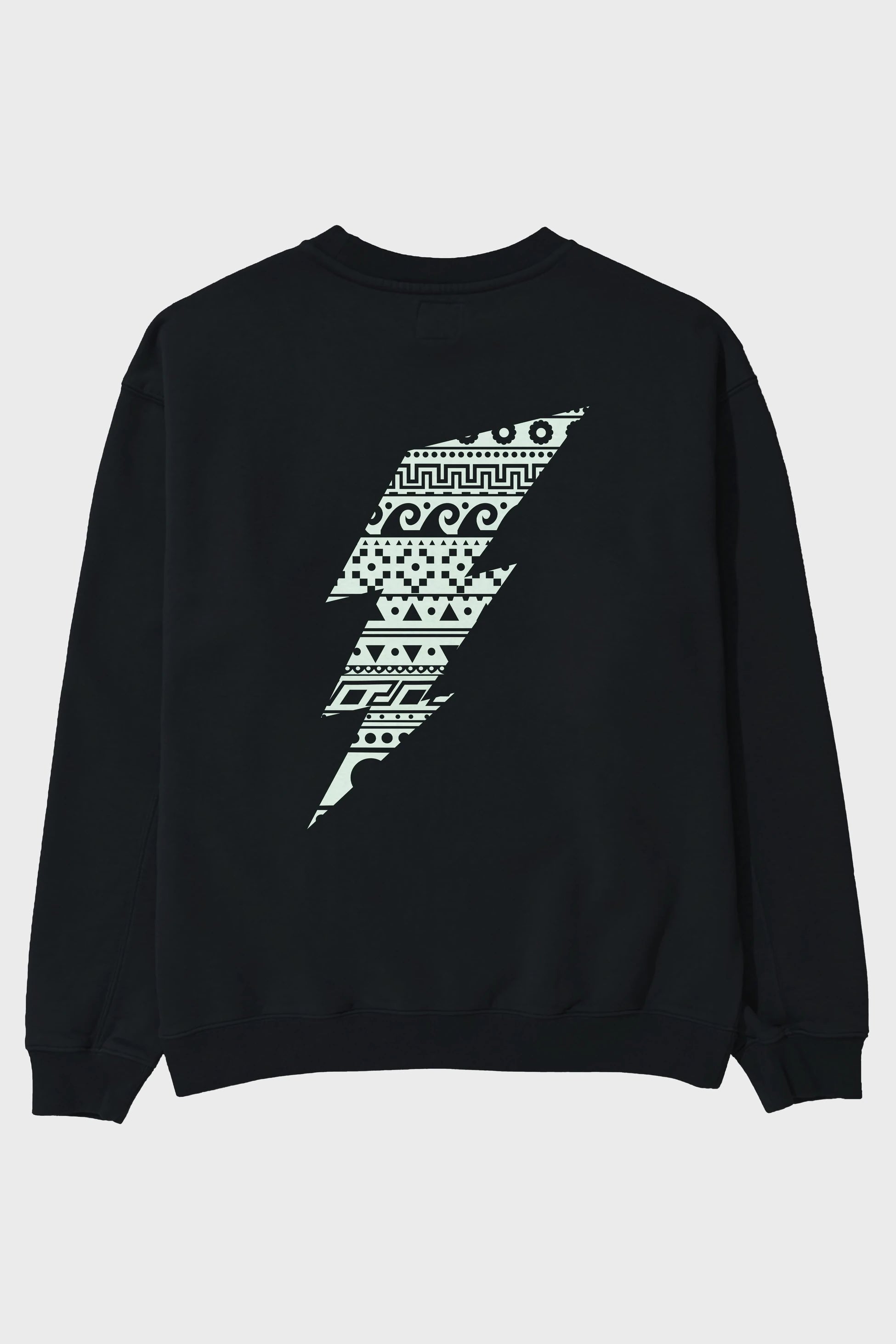 Thunderbolt Arka Baskılı Oversize Sweatshirt Erkek Kadın Unisex