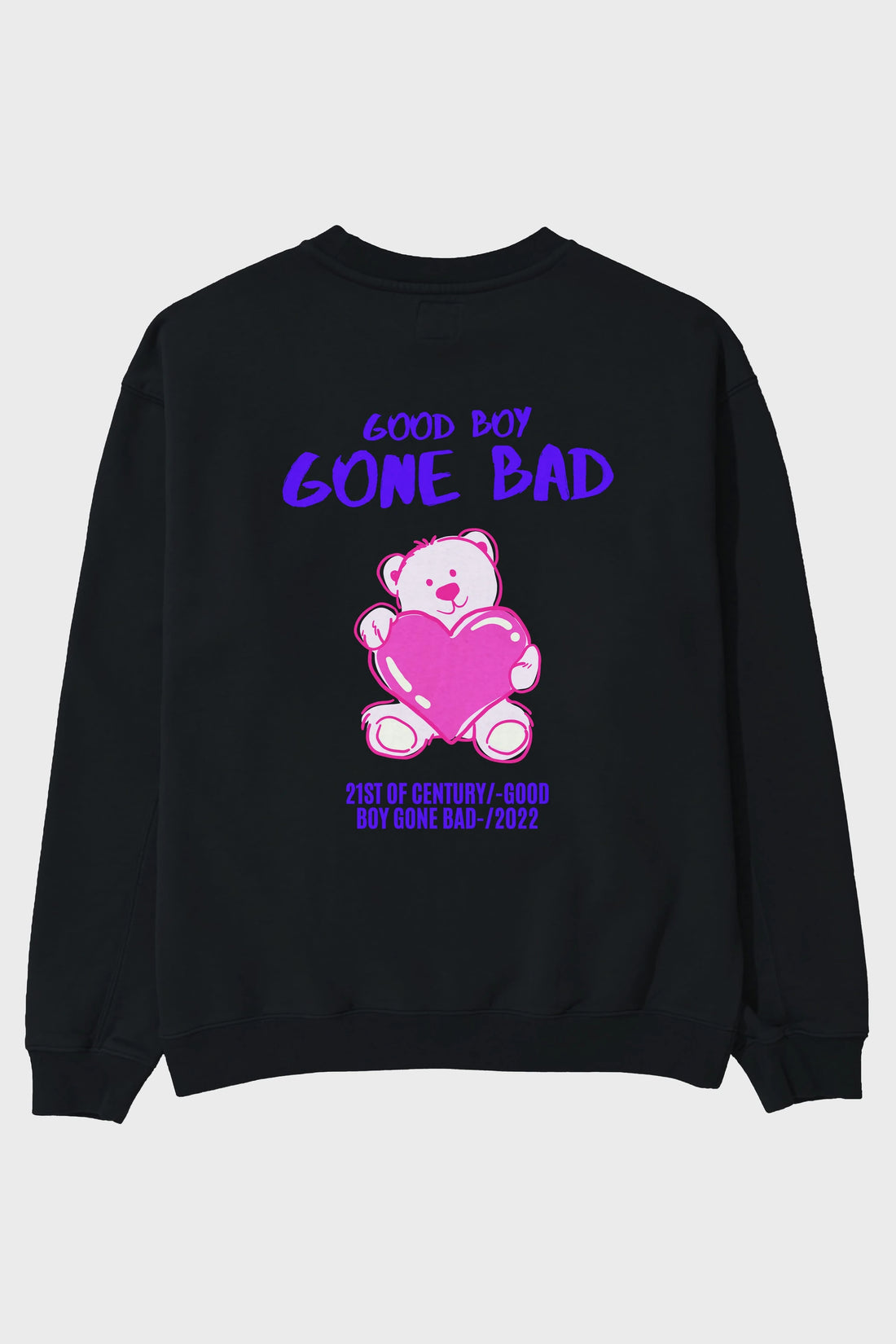 Good Boy Gona Bad Arka Baskılı Oversize Sweatshirt Erkek Kadın Unisex