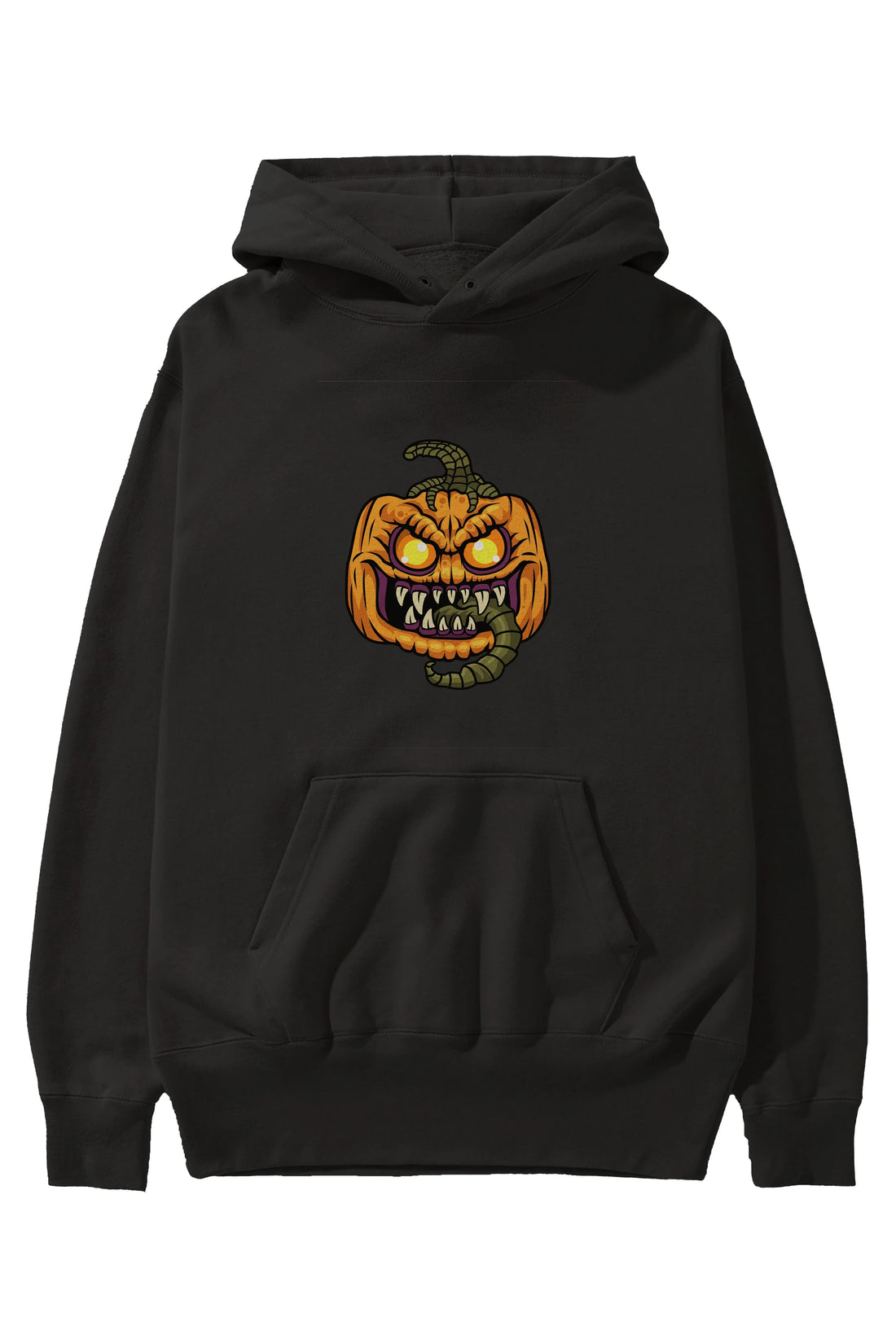 Halloween Ön Baskılı Hoodie Oversize Kapüşonlu Sweatshirt Erkek Kadın Unisex