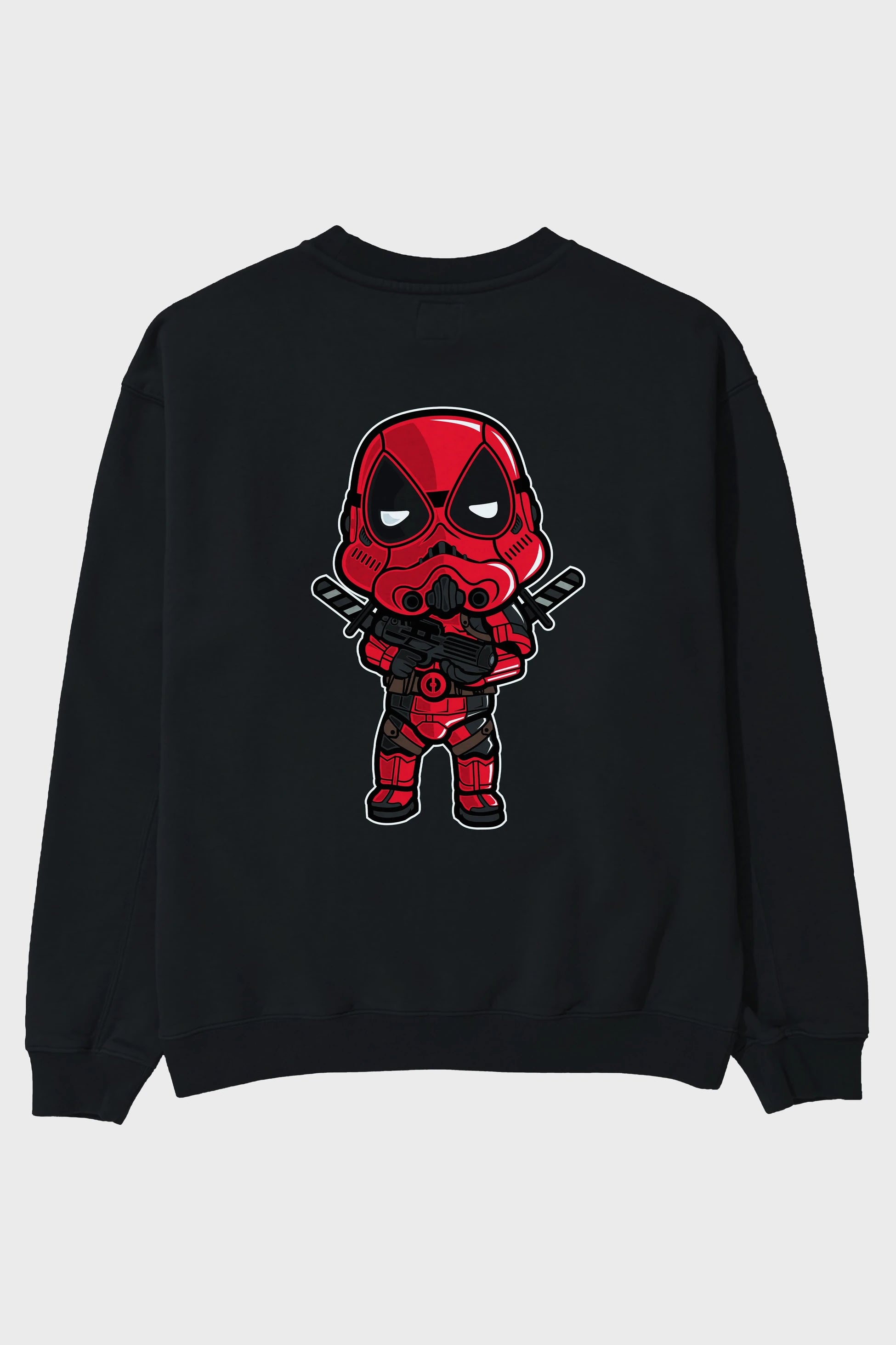 Deadpool (22) Arka Baskılı Oversize Sweatshirt Erkek Kadın Unisex
