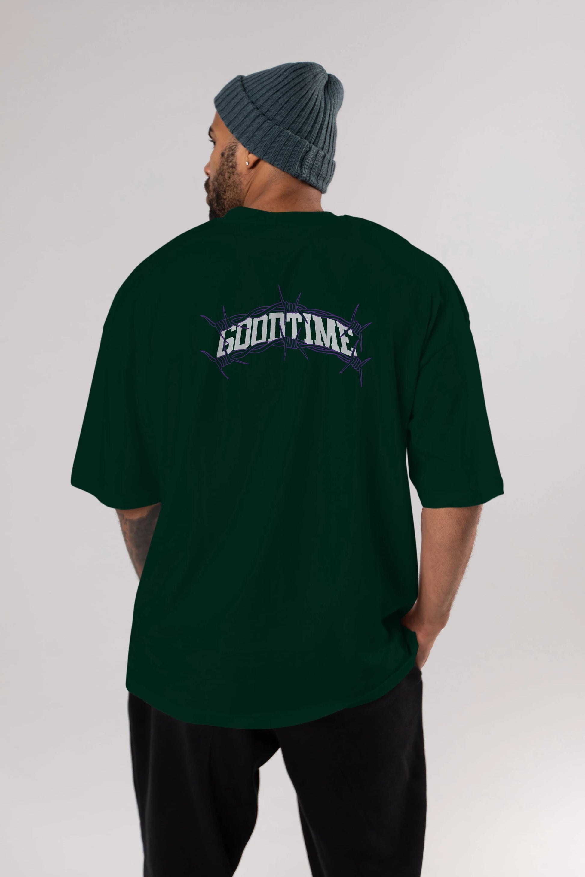 Good Time Arka Baskılı Oversize t-shirt Erkek Kadın Unisex