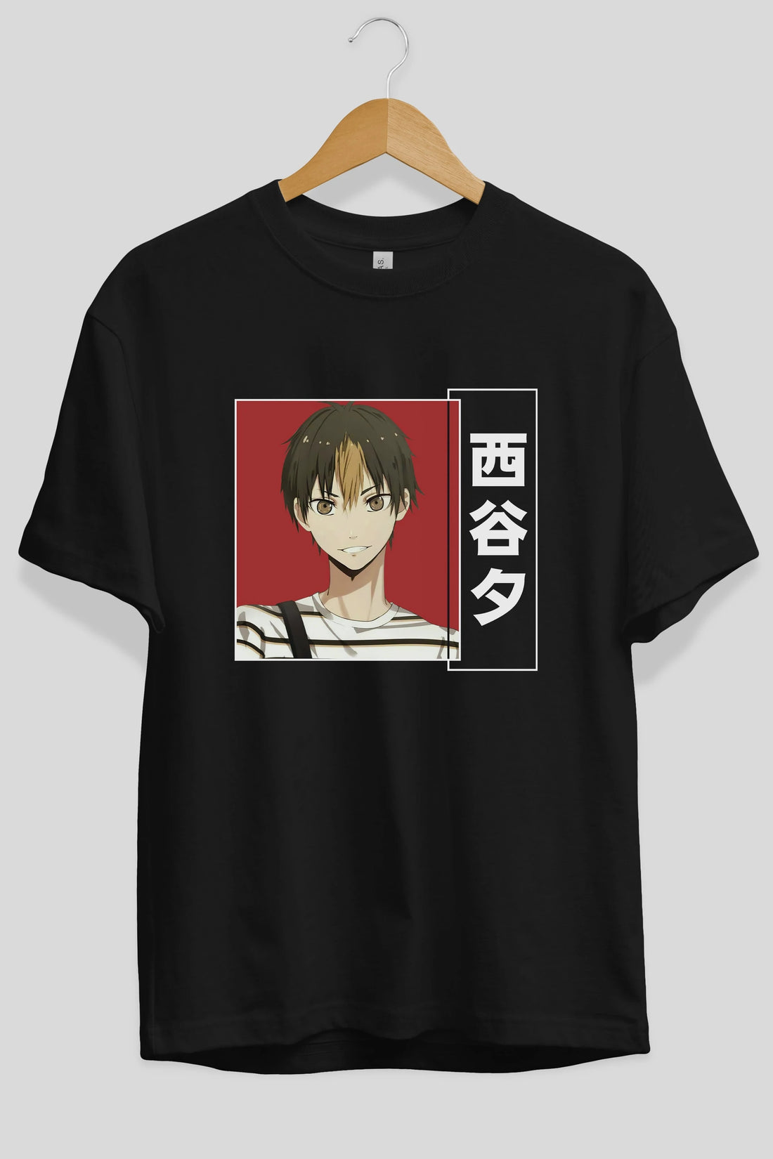 Yuu Nishinoya 1 Anime Ön Baskılı Oversize t-shirt %100 pamuk Erkek Kadın Unisex