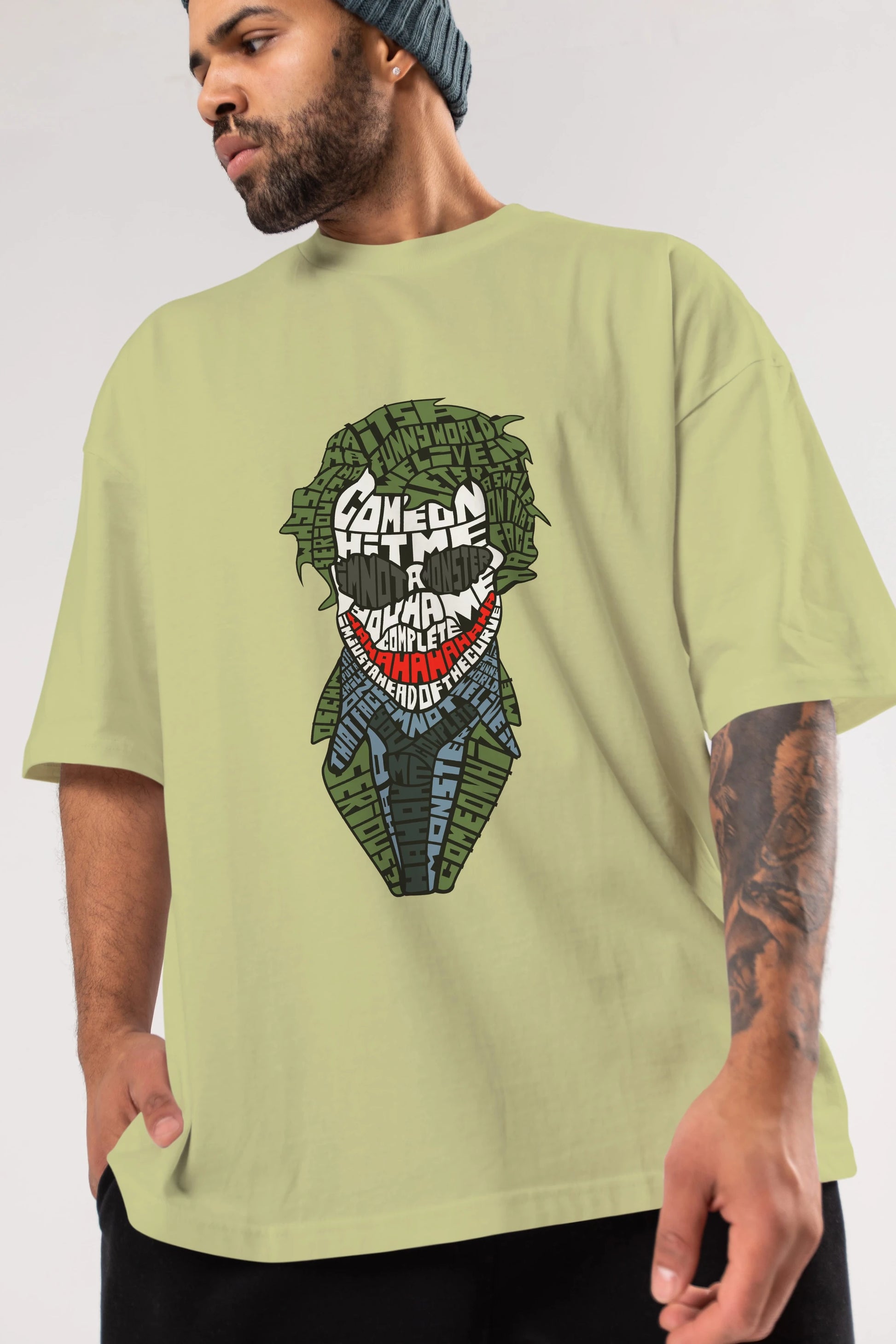 Why So Serious Ön Baskılı Oversize t-shirt %100 pamuk Erkek Kadın Unisex