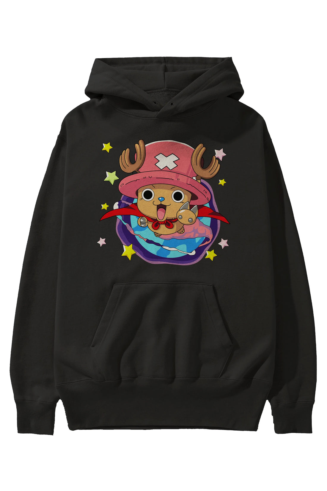 Tony Tony Chopper Anime Ön Baskılı Hoodie Oversize Kapüşonlu Sweatshirt Erkek Kadın Unisex