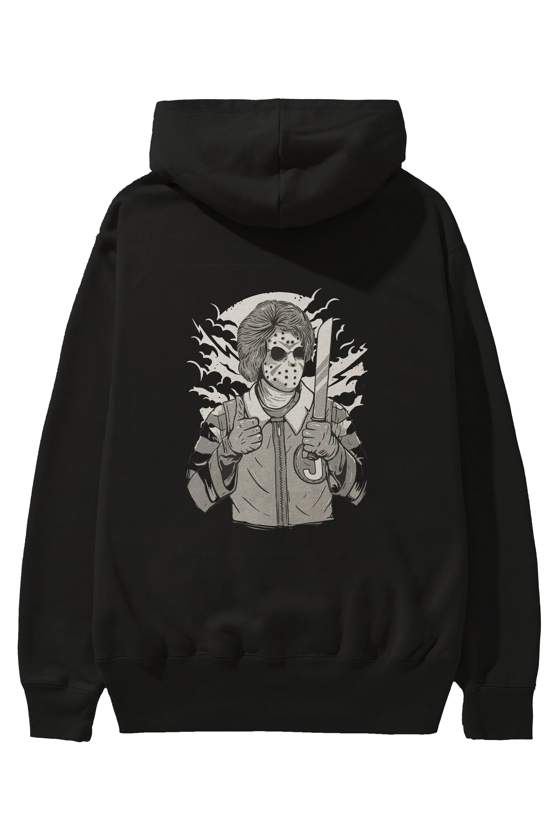 Clown Killer Arka Baskılı Hoodie Oversize Kapüşonlu Sweatshirt Erkek Kadın Unisex