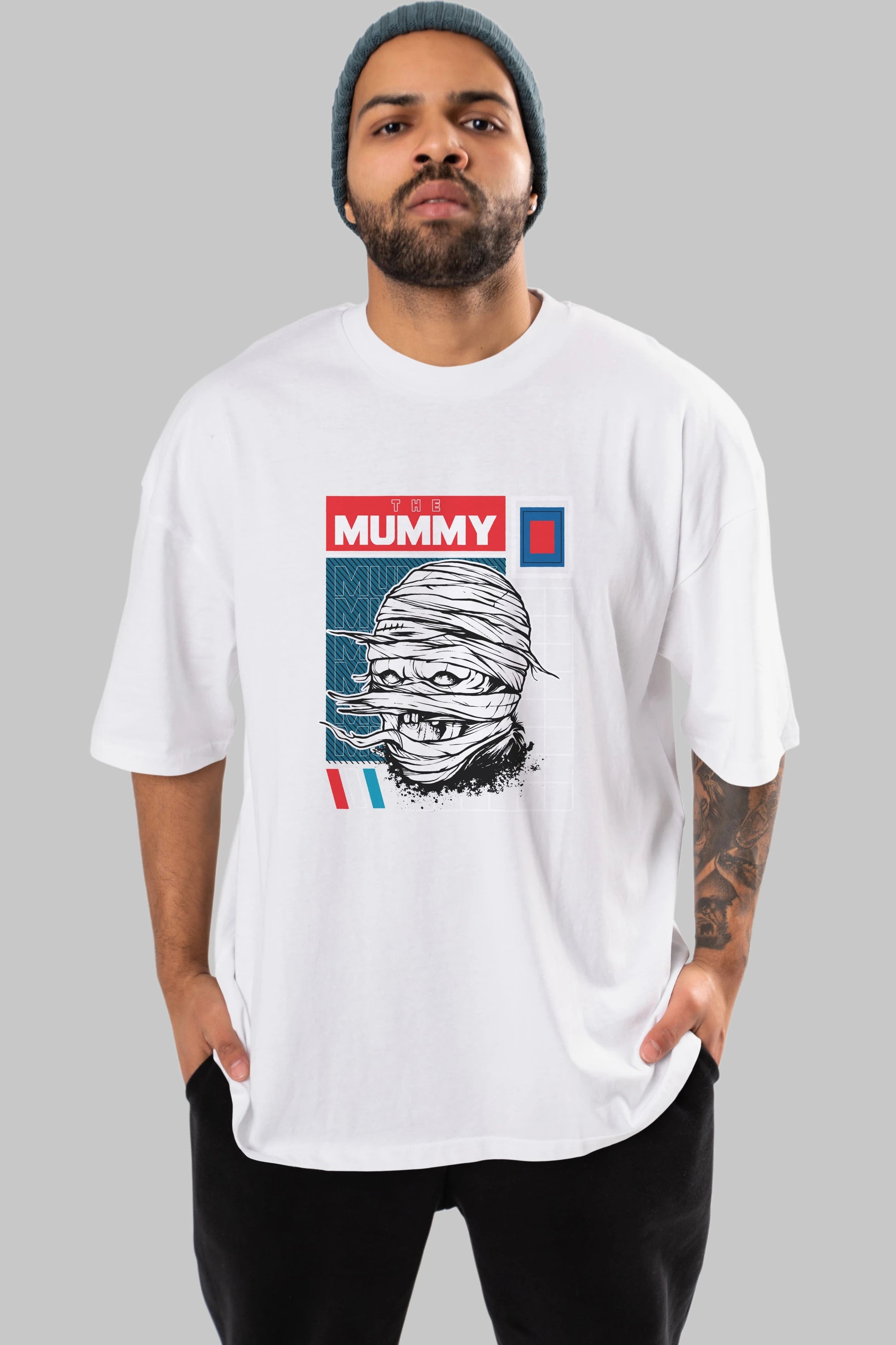 The Mummy Ön Baskılı Oversize t-shirt Erkek Kadın Unisex