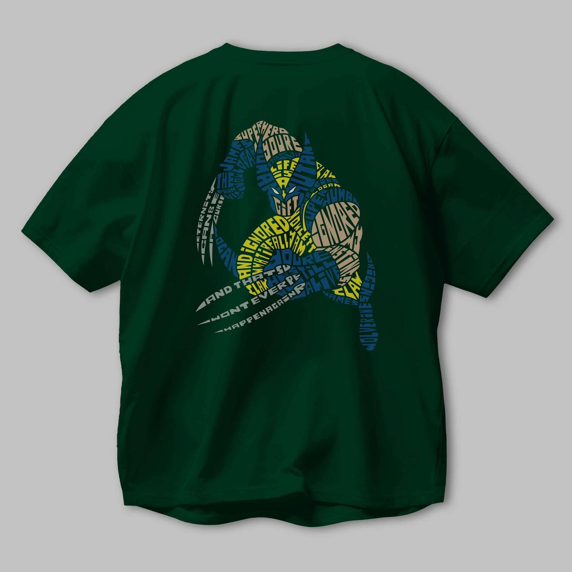 Logan Arka Baskılı Oversize t-shirt %100 pamuk Erkek Kadın Unisex