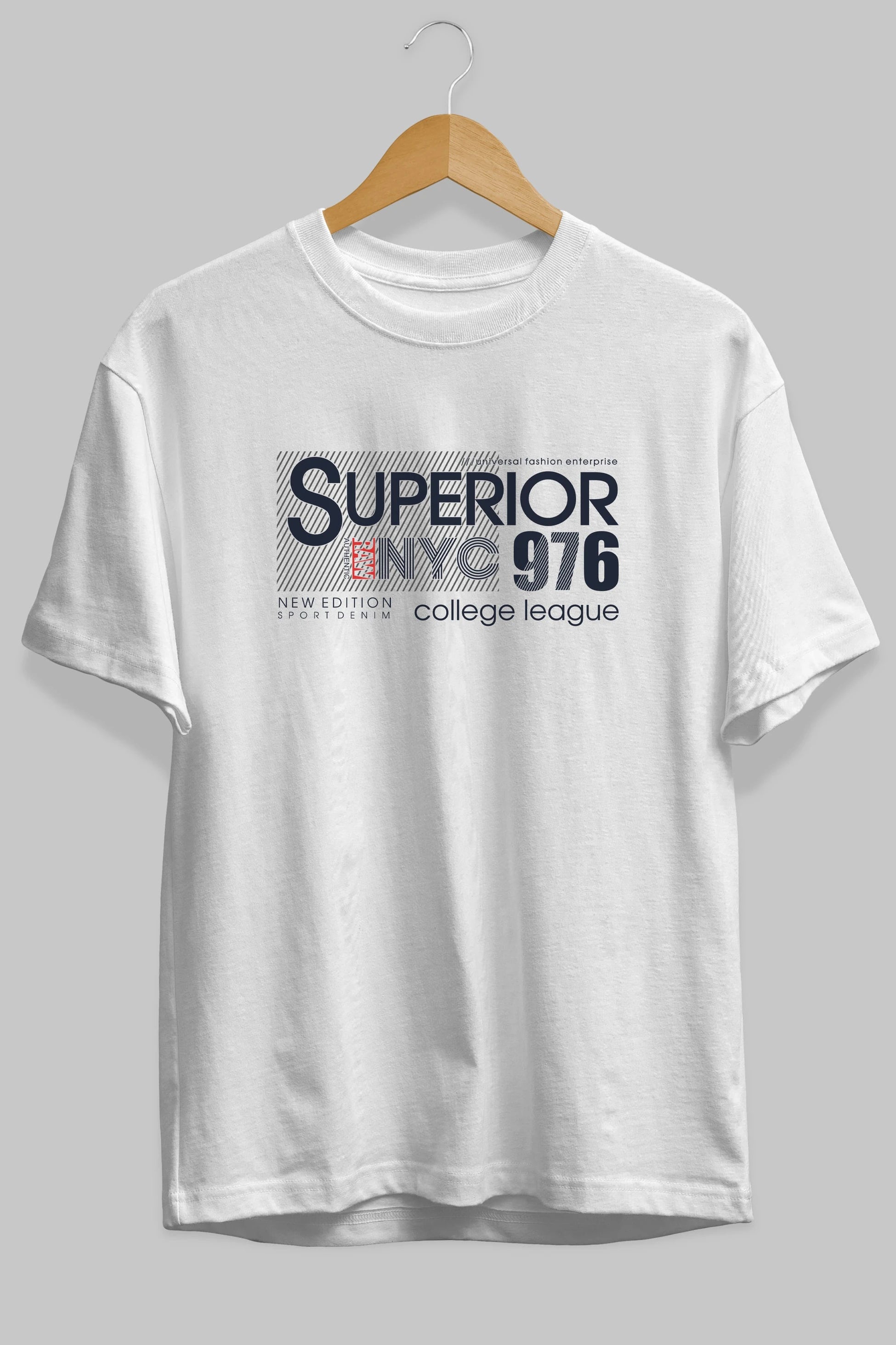 Superior 976 Ön Baskılı Oversize t-shirt Erkek Kadın Unisex
