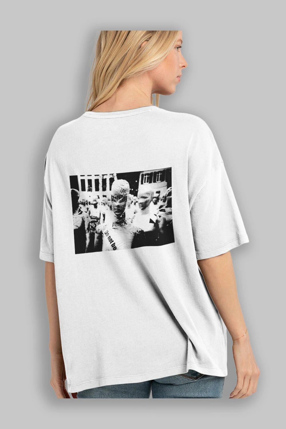 Artificial Intelligence Arka Baskılı Oversize t-shirt Erkek Kadın Unisex