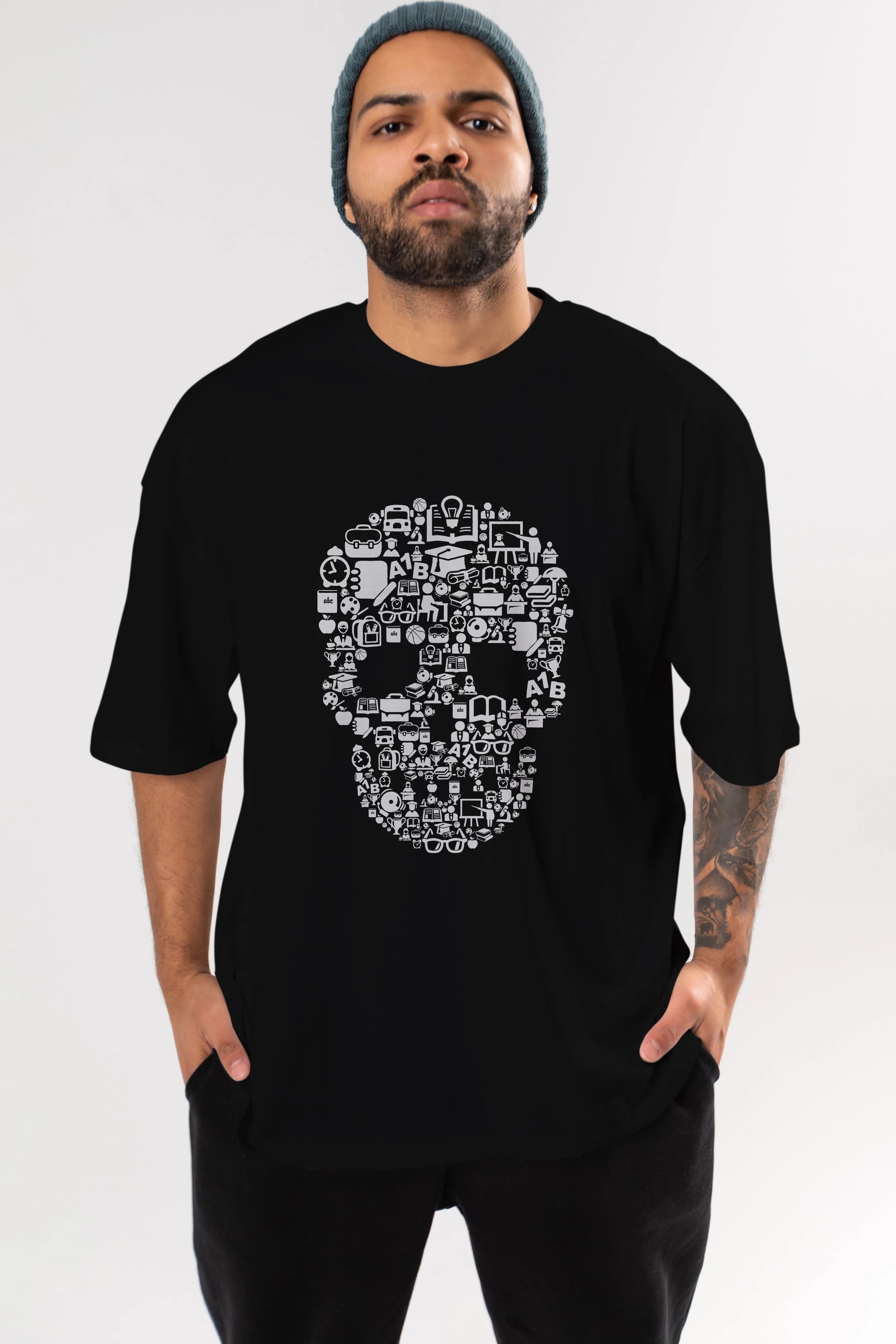 Dead  School Ön Baskılı Oversize t-shirt %100 pamuk Erkek Kadın Unisex