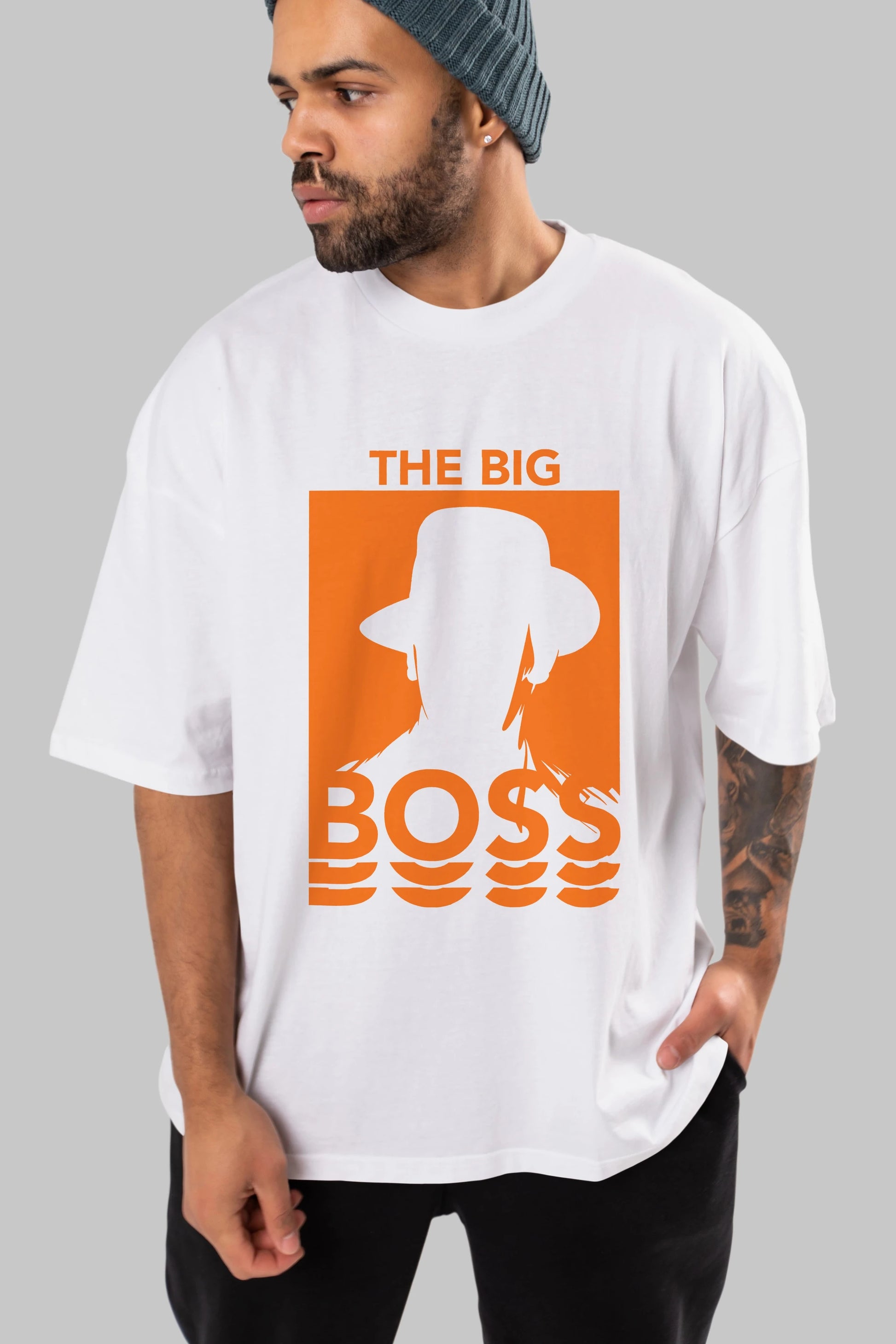 The Big Boss Ön Baskılı Oversize t-shirt Erkek Kadın Unisex