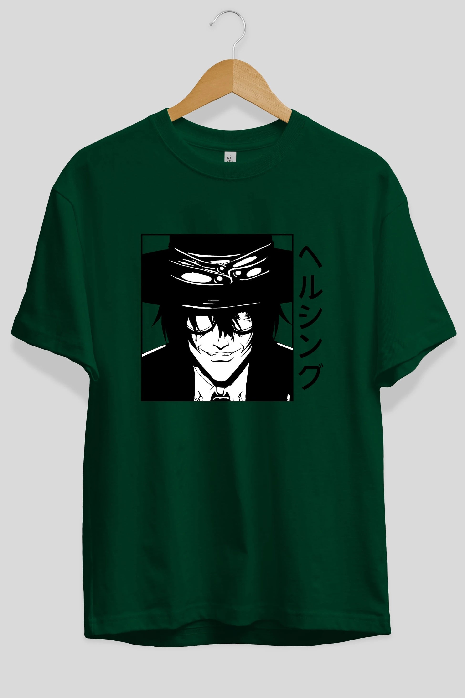 Alucard 1 Anime Ön Baskılı Oversize t-shirt %100 pamuk Erkek Kadın Unisex